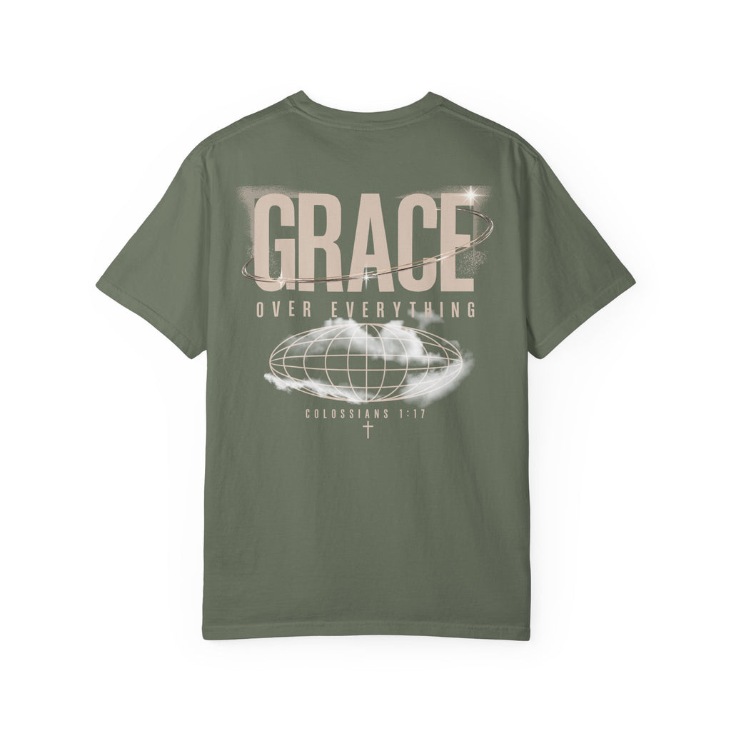 Grace Over Everything Tee — 2010s Streetwear Colossians 1:17 Comfort Colors T-Shirt