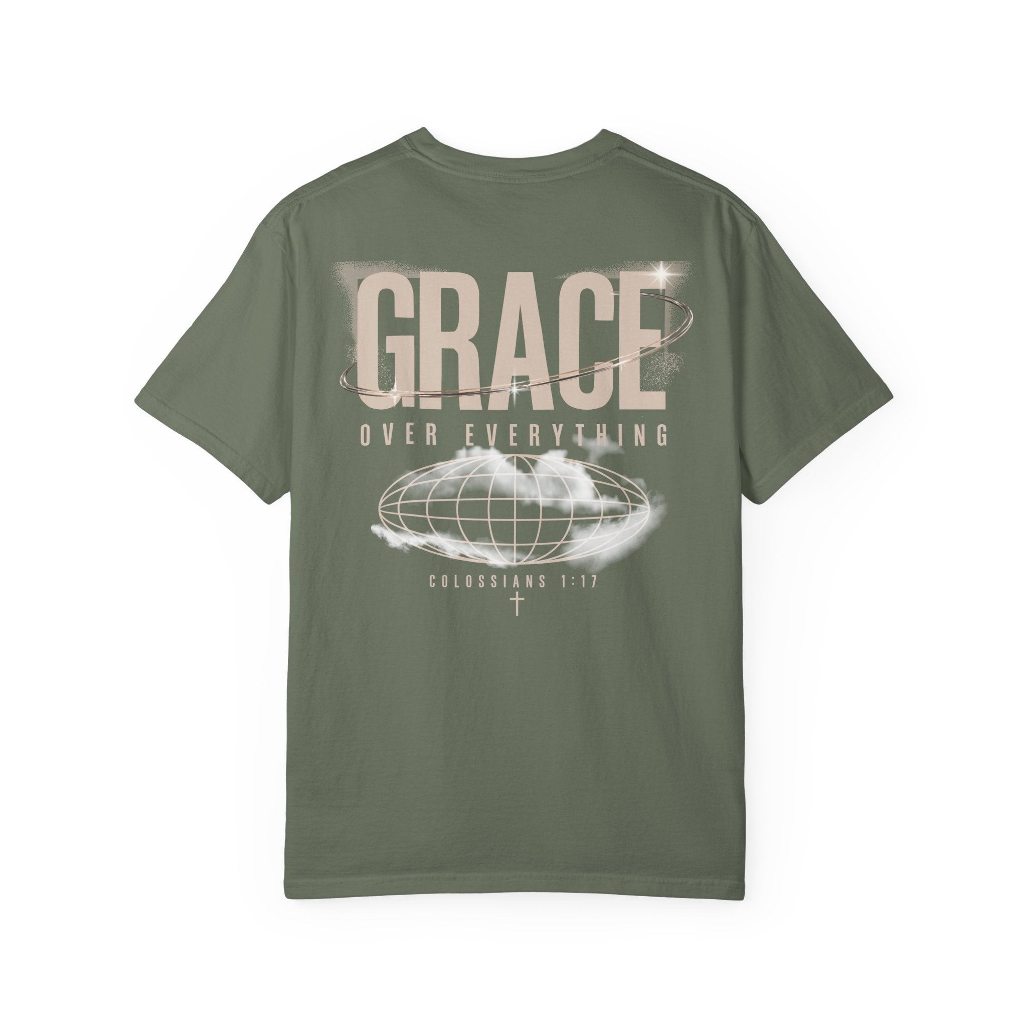 Grace Over Everything Tee — 2010s Streetwear Colossians 1:17 Comfort Colors T-Shirt