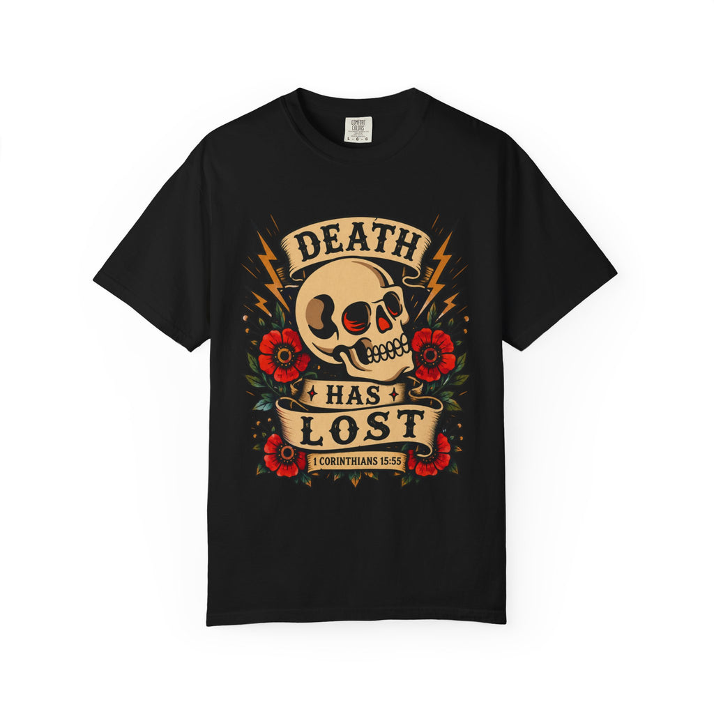 Death Has Lost Tee — Christian Tattoo Shirt