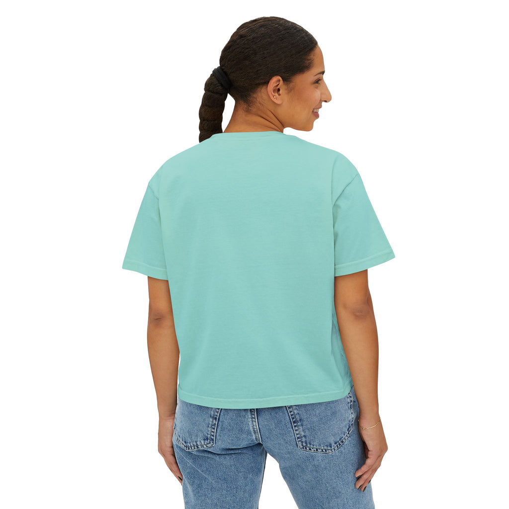 YAHWEH Hebrew Boxy Crop Tee — Women's Christian Shirt | Name of God Comfort Colors