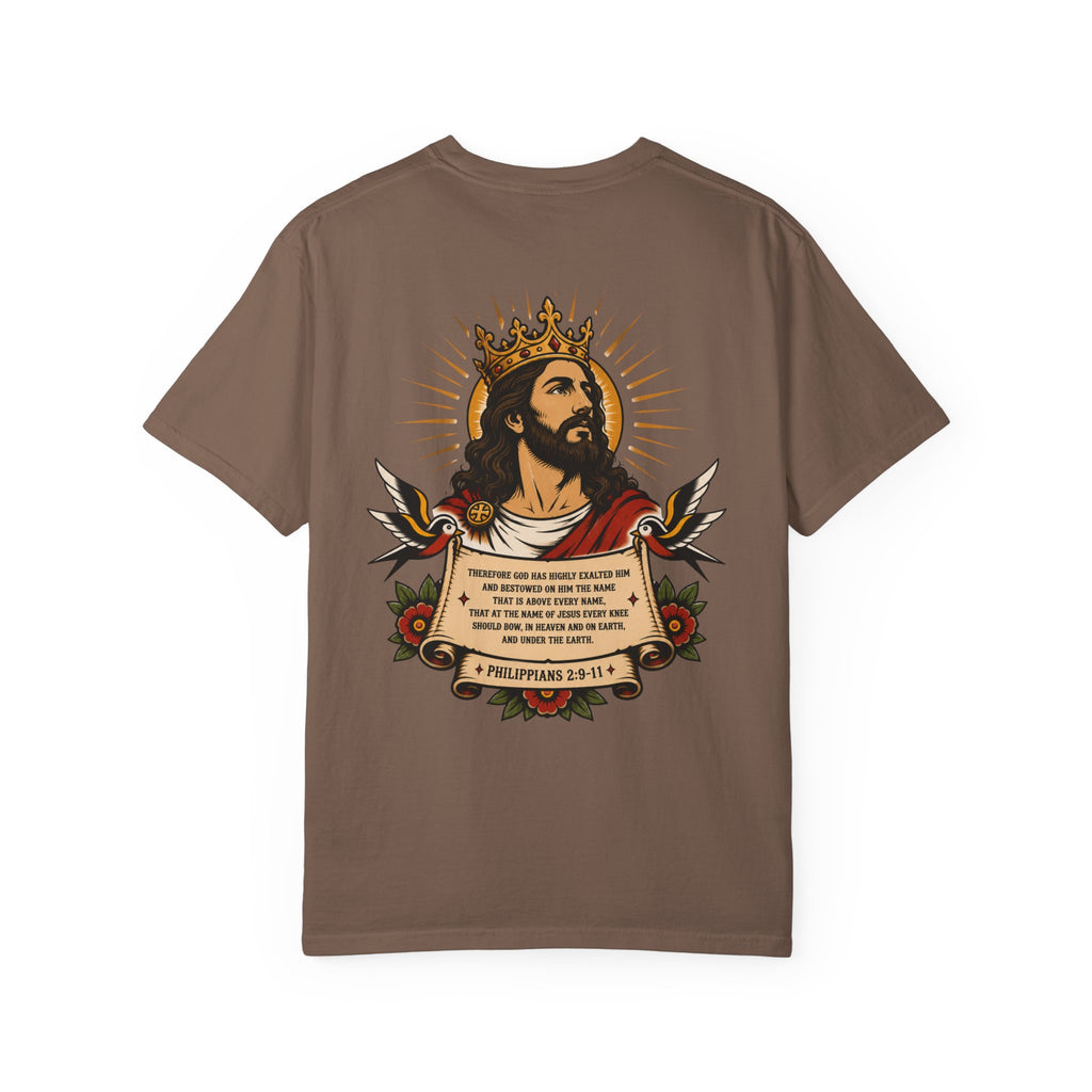 Christ Is King Tee — Traditional Tattoo Front & Back Shirt
