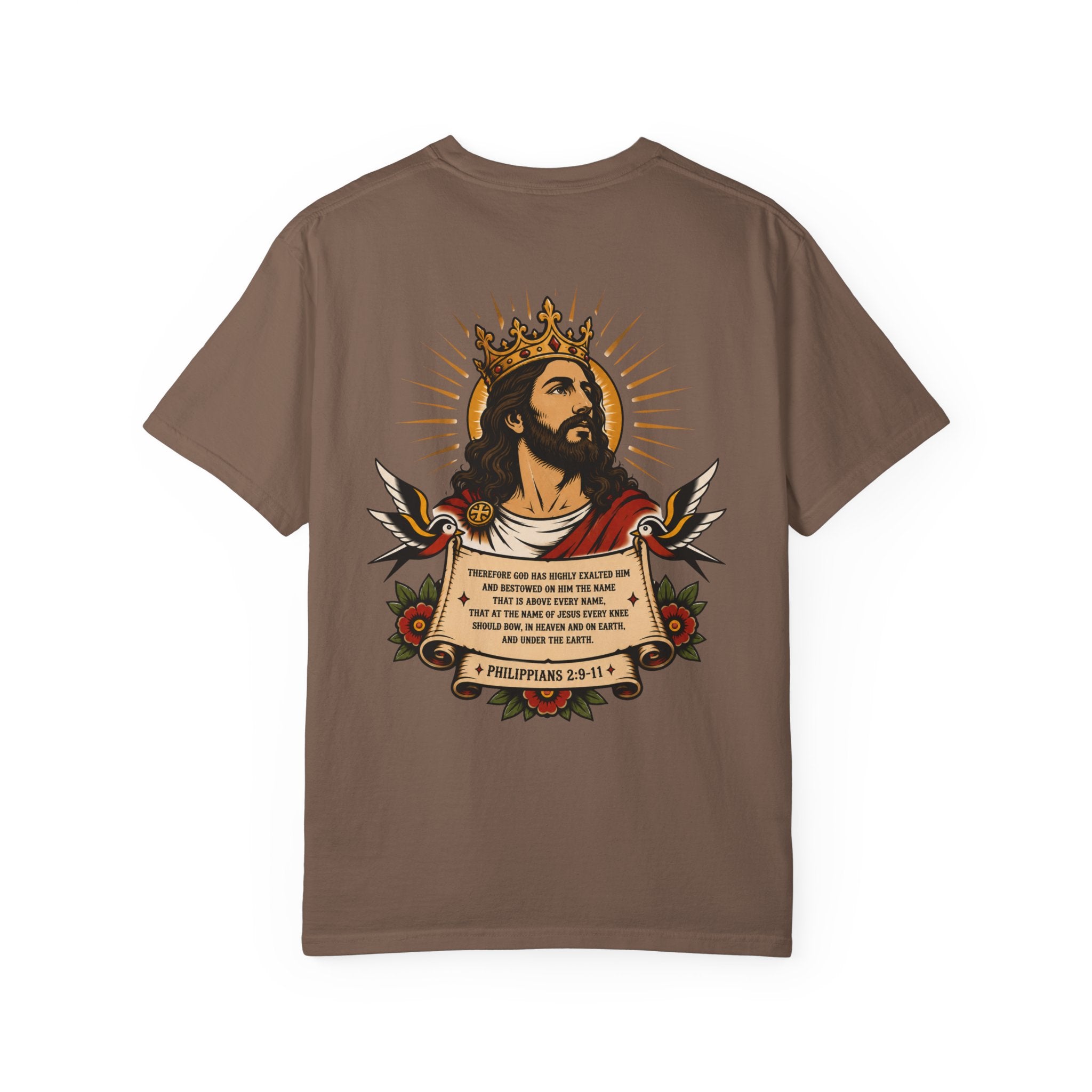 Christ Is King Tee — Traditional Tattoo Front & Back Shirt