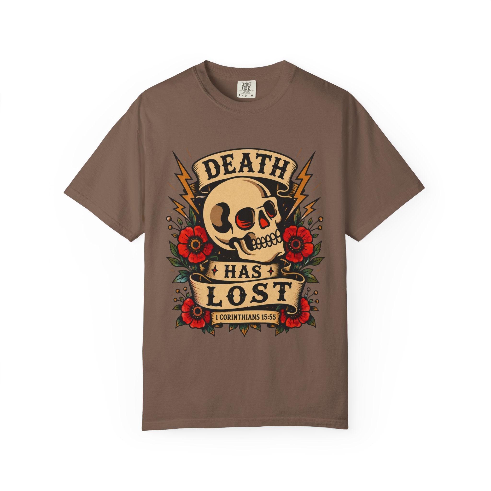 Death Has Lost Tee — Christian Tattoo Shirt