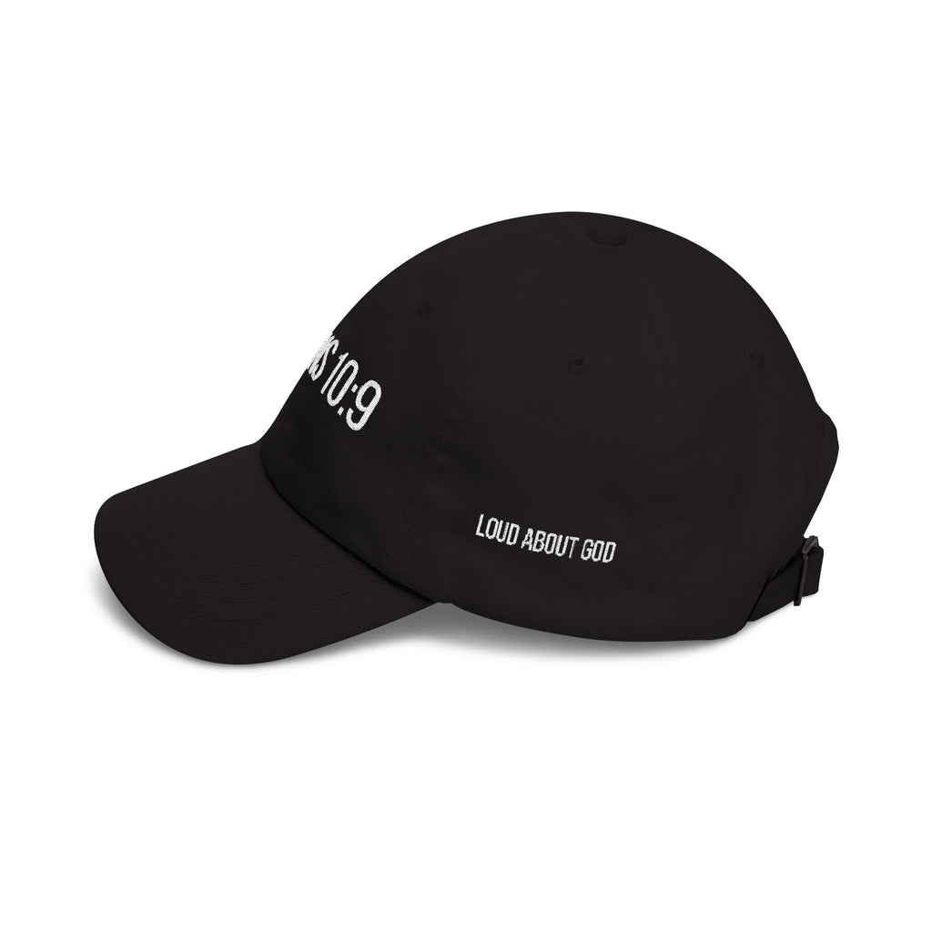 Romans 10:9 Embroidered Dad Hat
