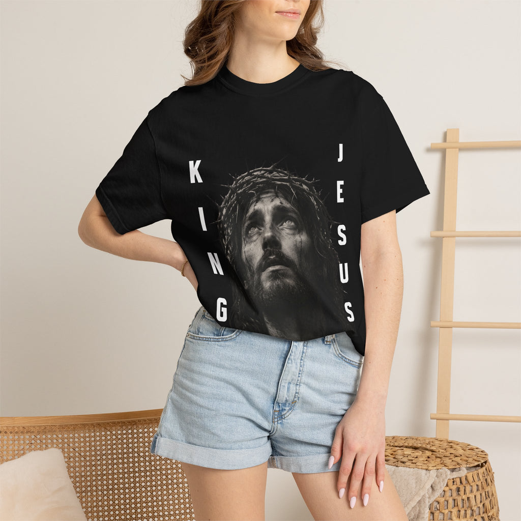 Jesus King T-Shirt — Crown of Thorns Christian Faith Graphic Tee