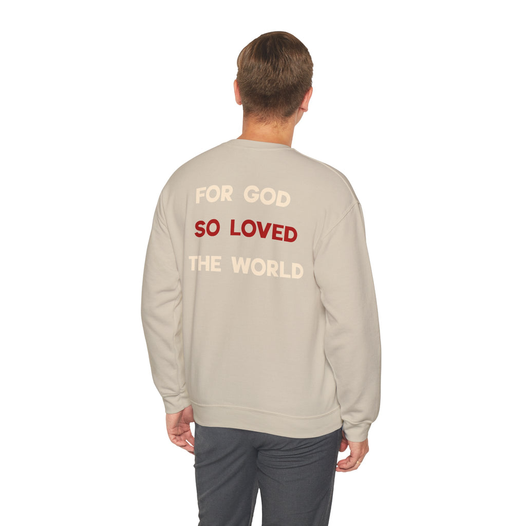 John 3:16 'For God So Loved the World' Sweatshirt — Christian Crewneck
