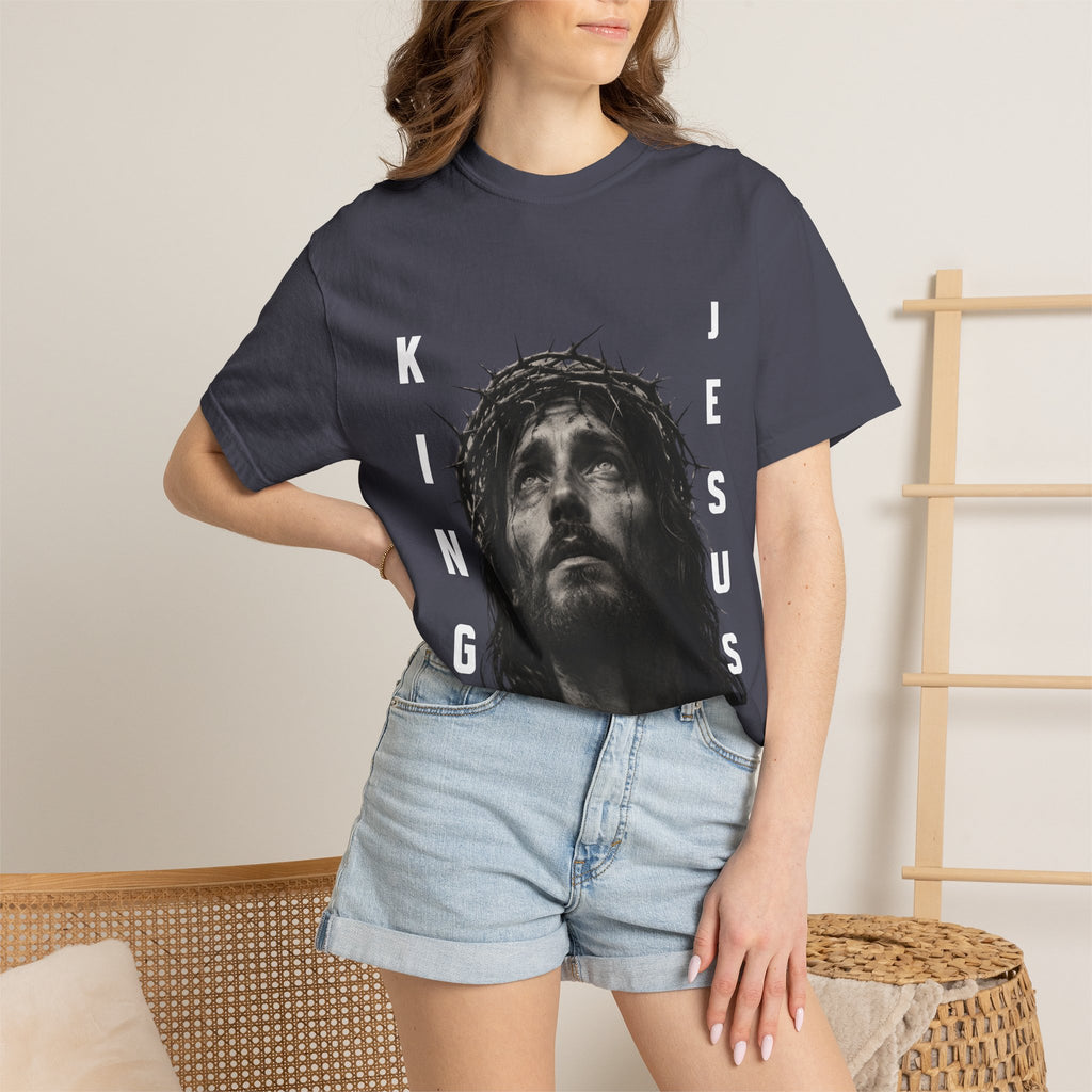 Jesus King T-Shirt — Crown of Thorns Christian Faith Graphic Tee
