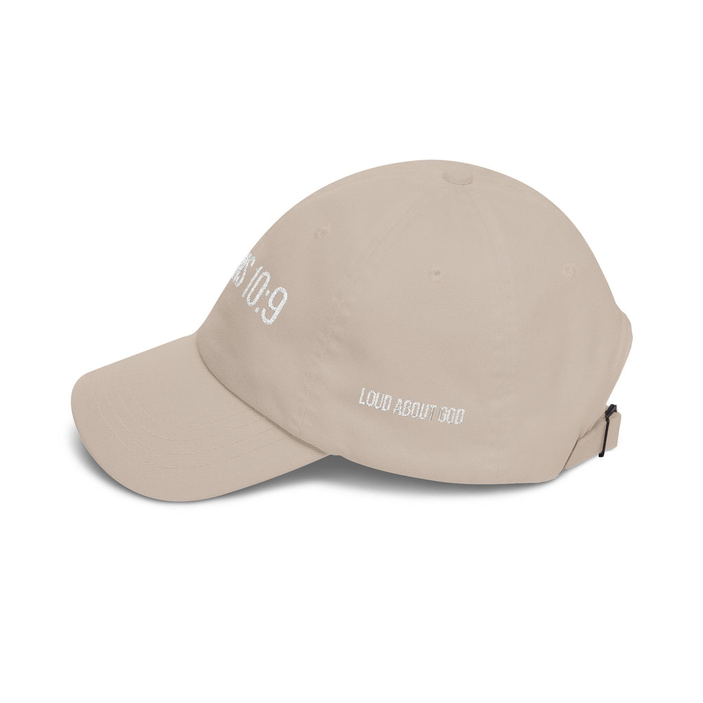 Romans 10:9 Embroidered Dad Hat