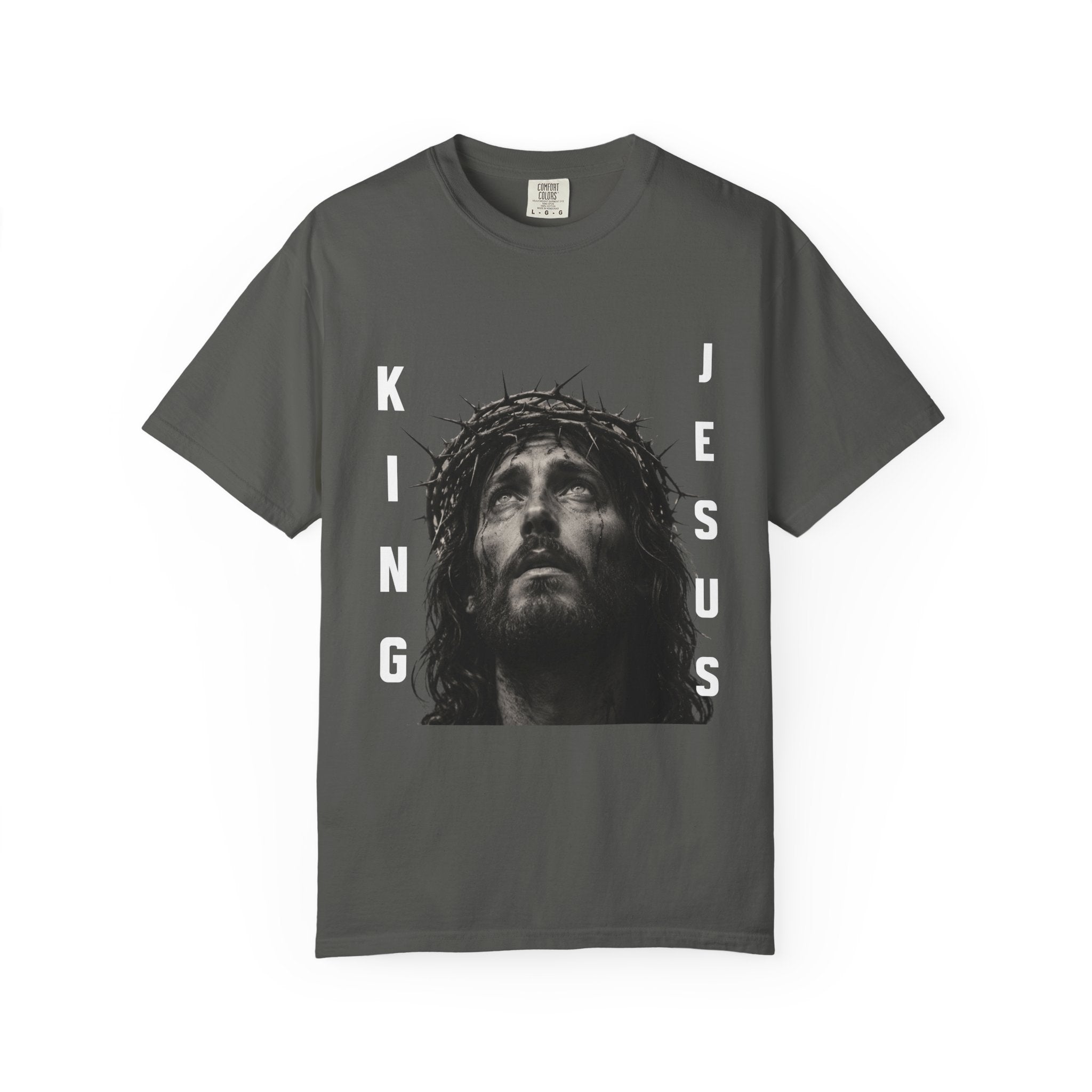 Jesus King T-Shirt — Crown of Thorns Christian Faith Graphic Tee