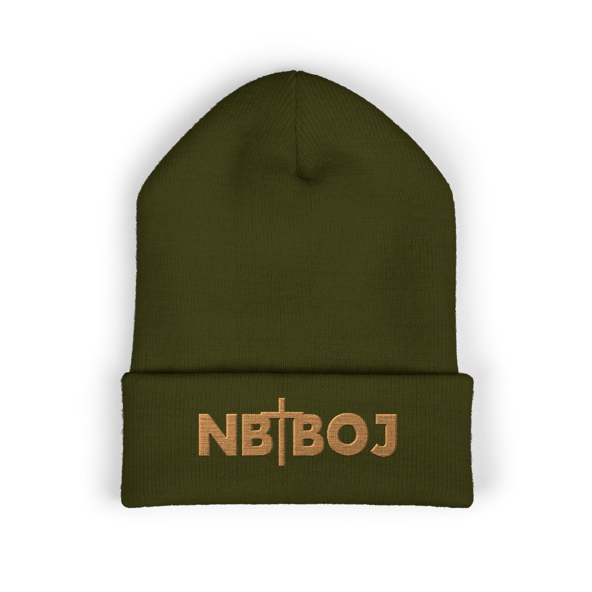 NBTBOJ Beanie — Nothing But the Blood of Jesus Embroidered Cuffed Beanie | Loud About God