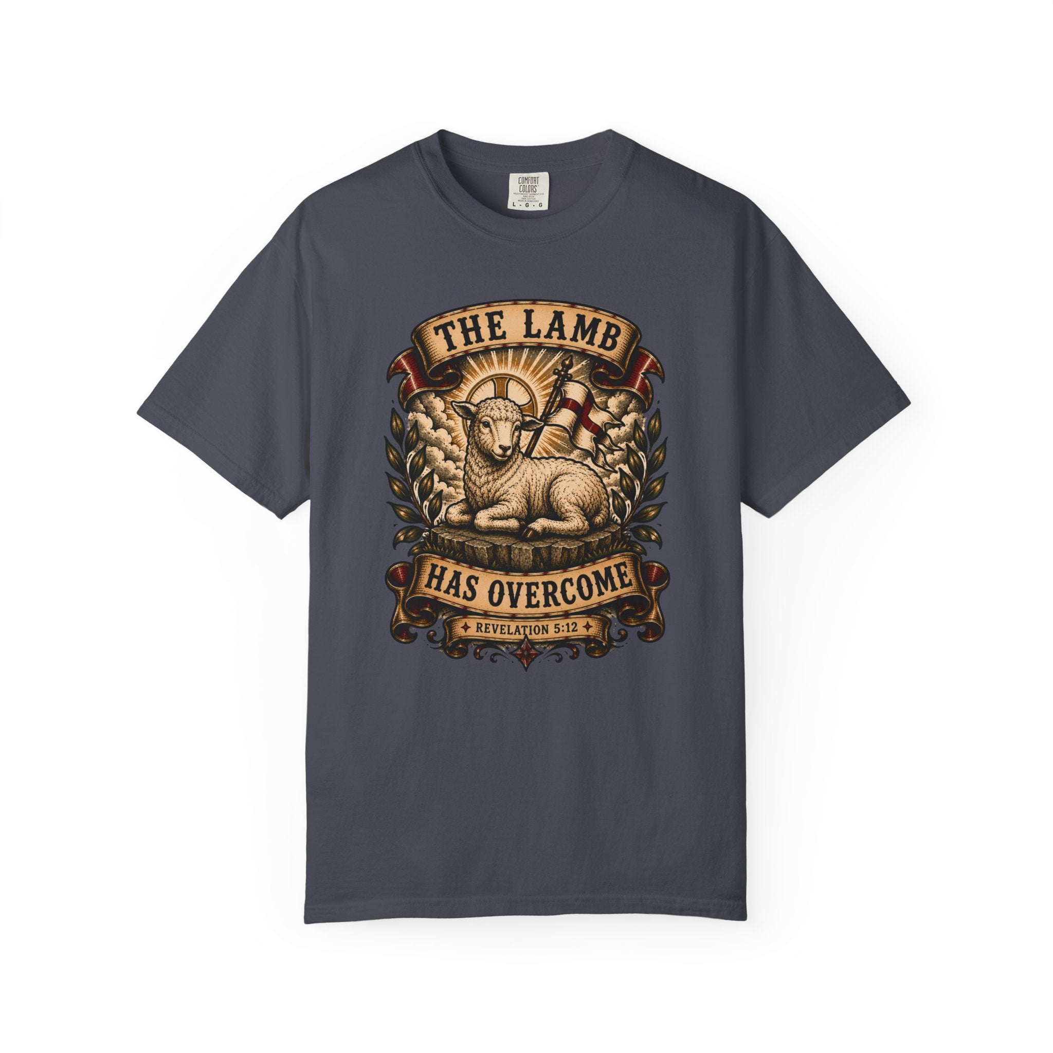 The Lamb Has Overcome Tee — Christian Tattoo Shirt