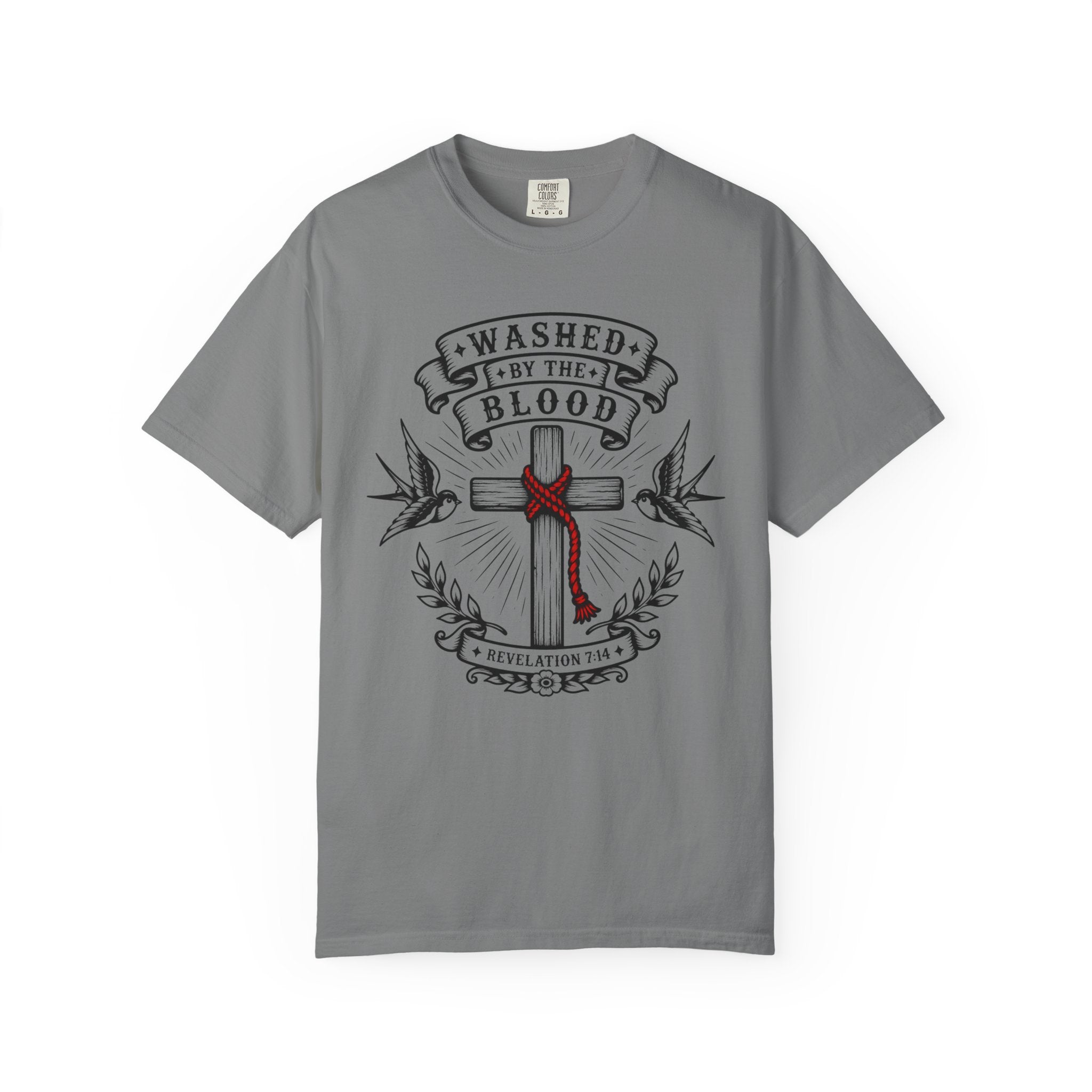 Washed by the Blood Tee — Christian Tattoo Shirt
