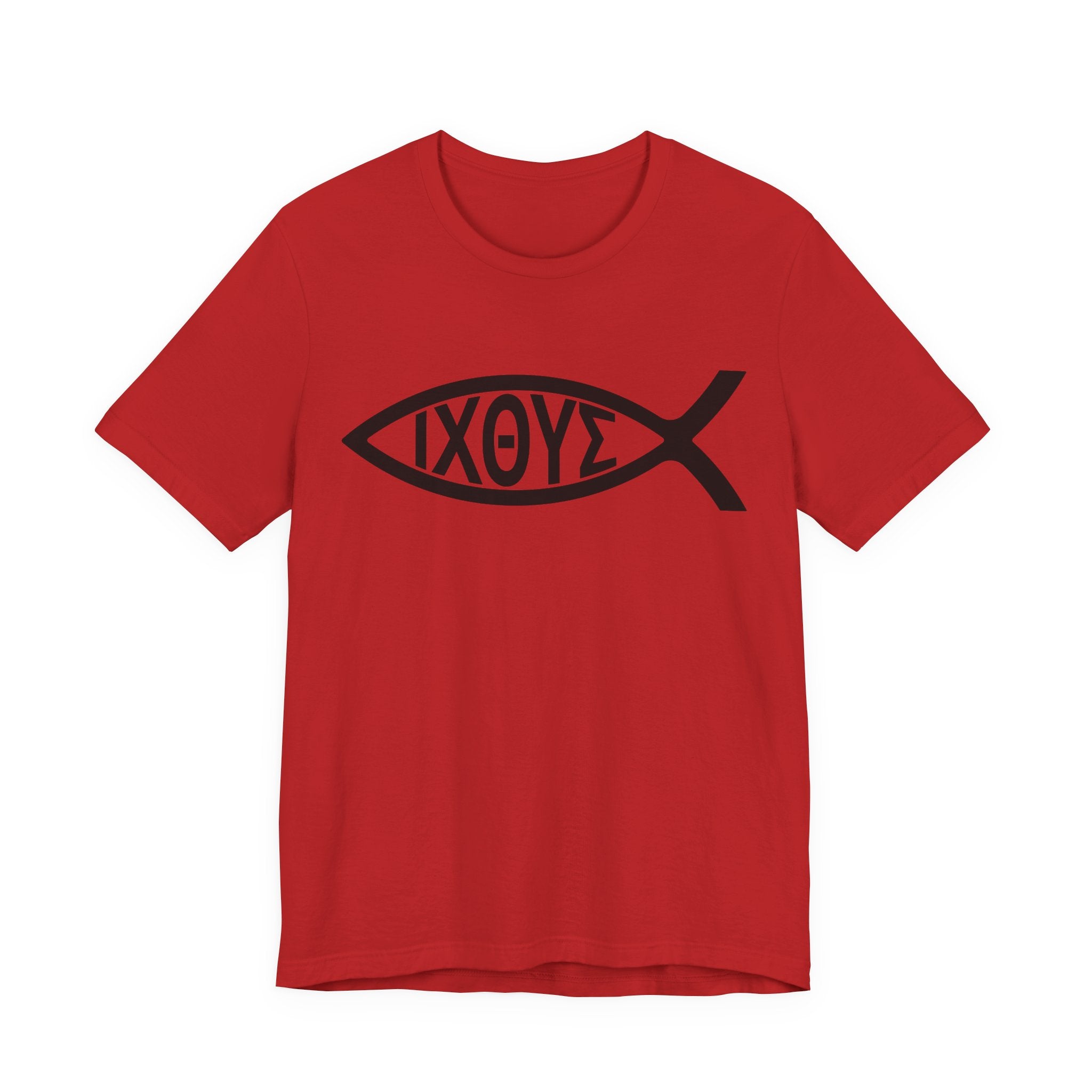 Christian Ichthys Fish T-Shirt – Vintage Greek ΙΧΘΥΣ Faith Tee