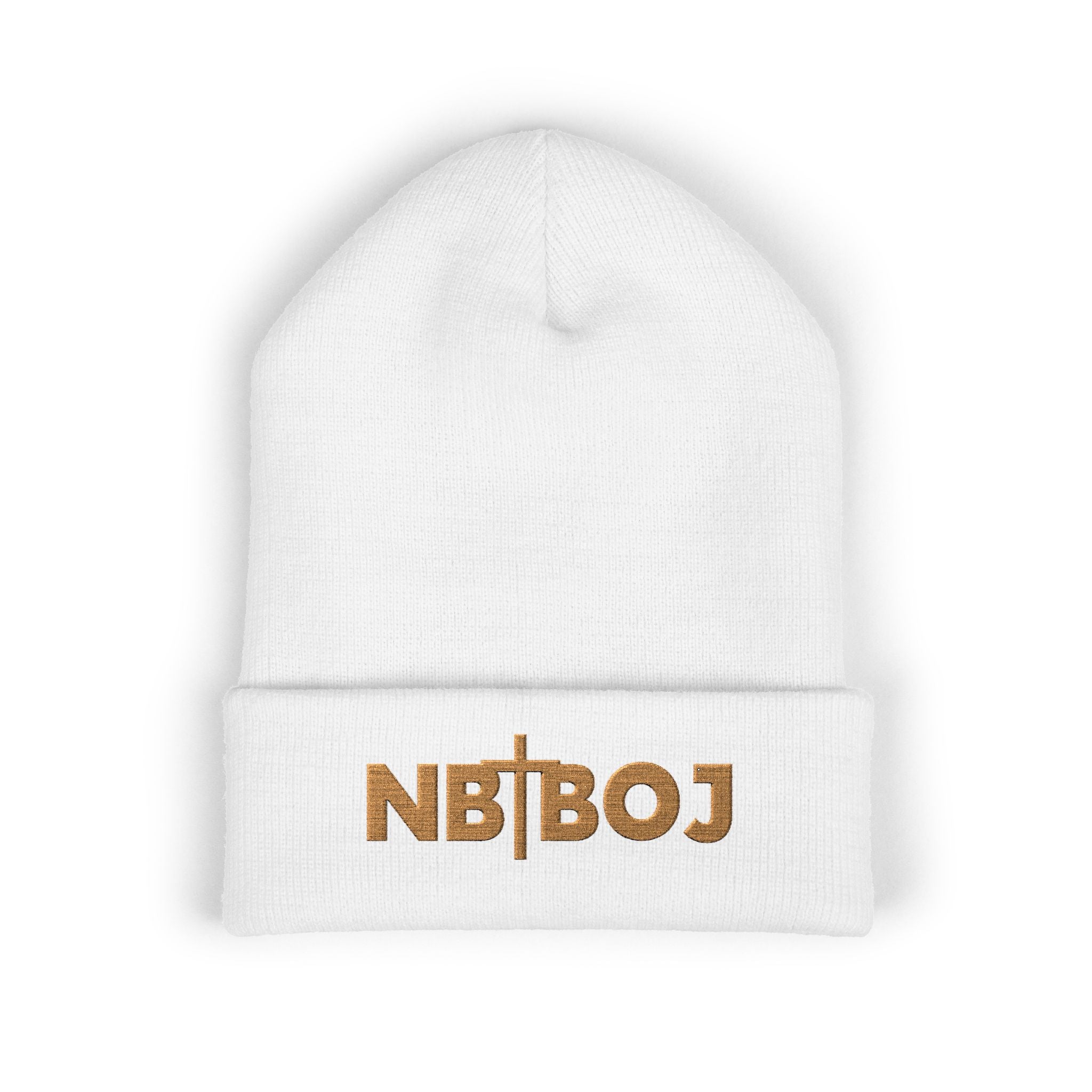 NBTBOJ Beanie — Nothing But the Blood of Jesus Embroidered Cuffed Beanie | Loud About God
