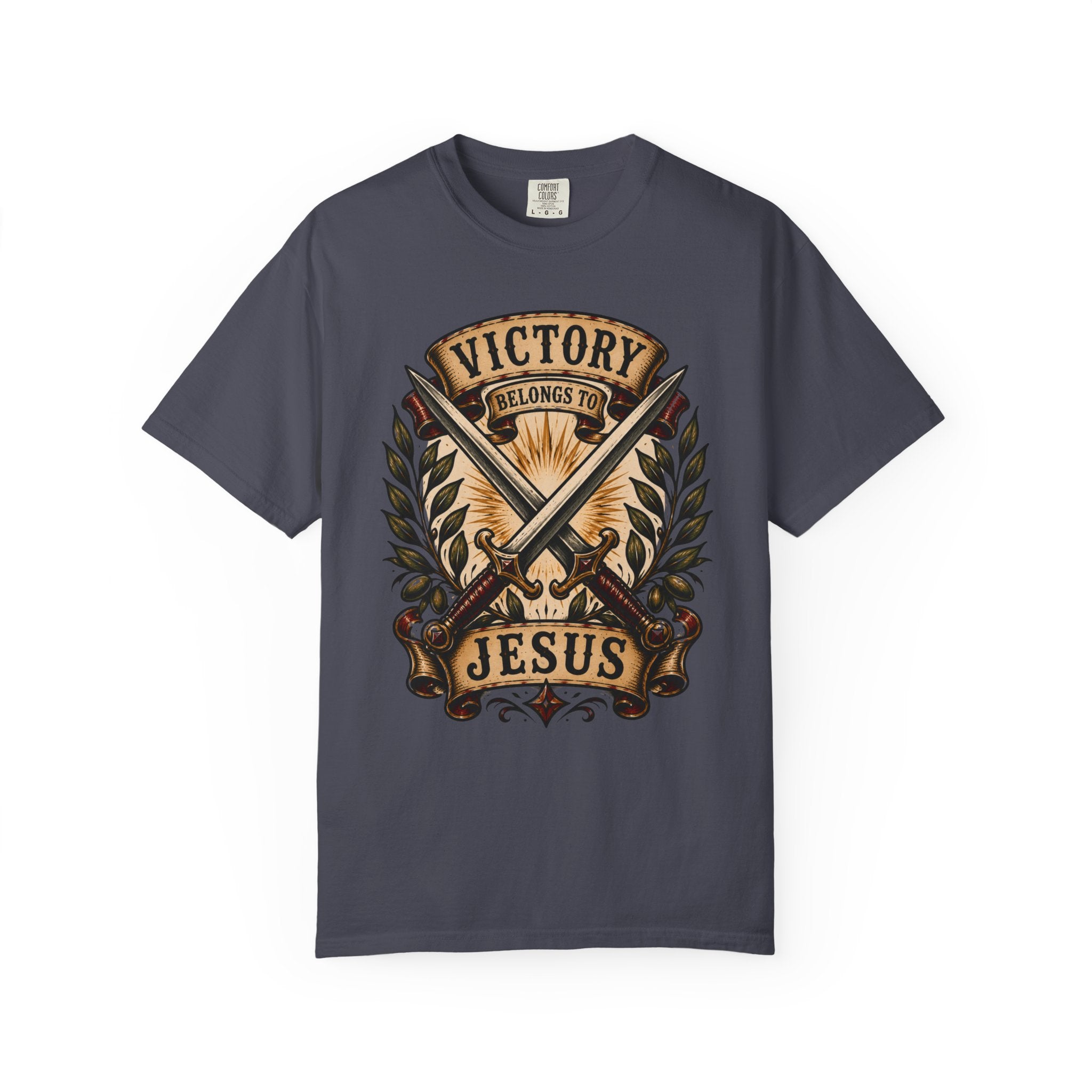 Victory Belongs to Jesus Tee — Christian Tattoo Shirt