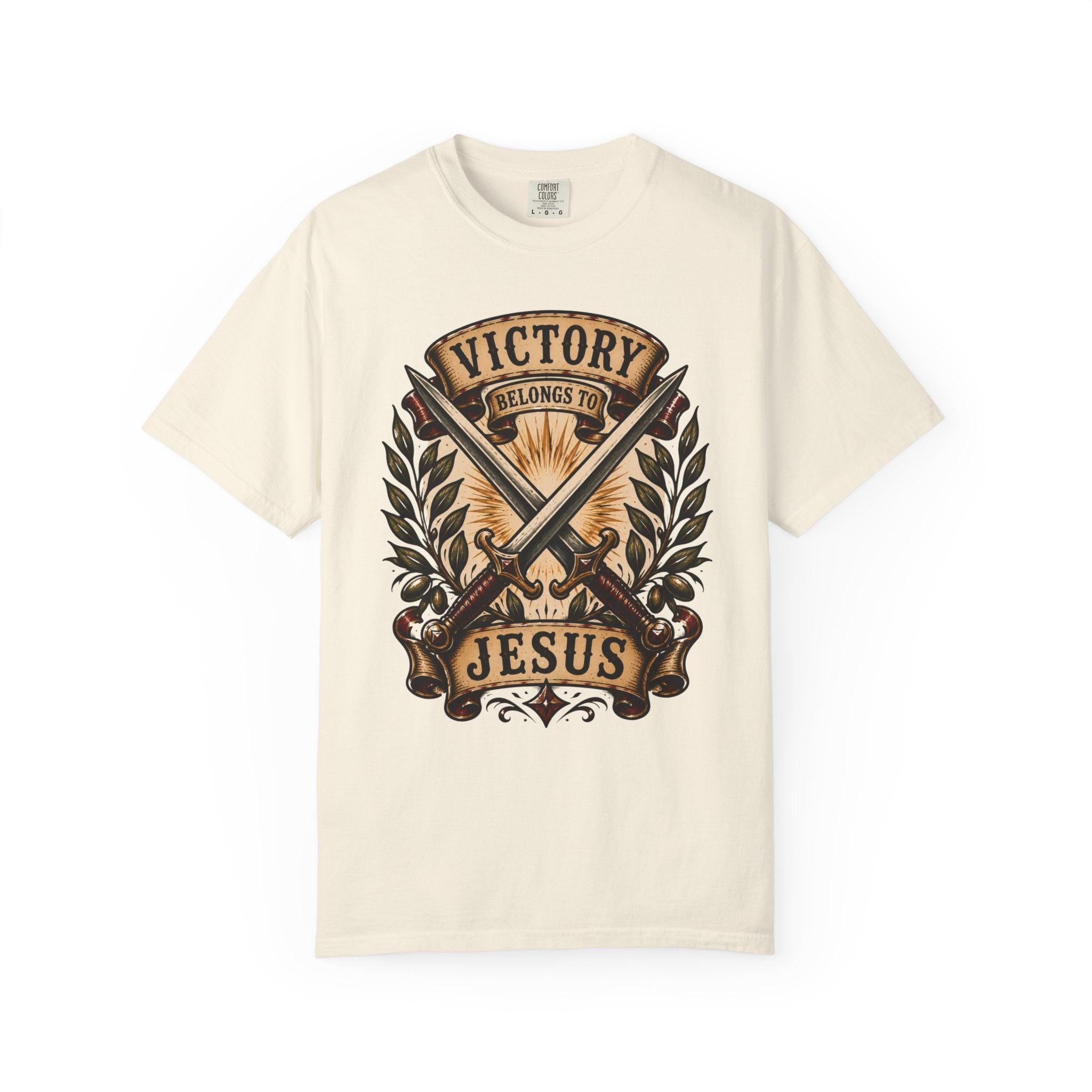 Victory Belongs to Jesus Tee — Christian Tattoo Shirt