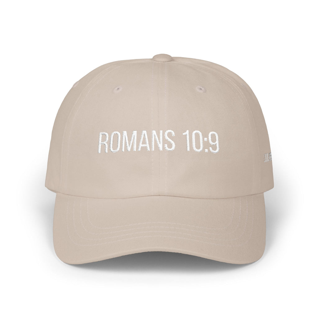 Romans 10:9 Embroidered Dad Hat