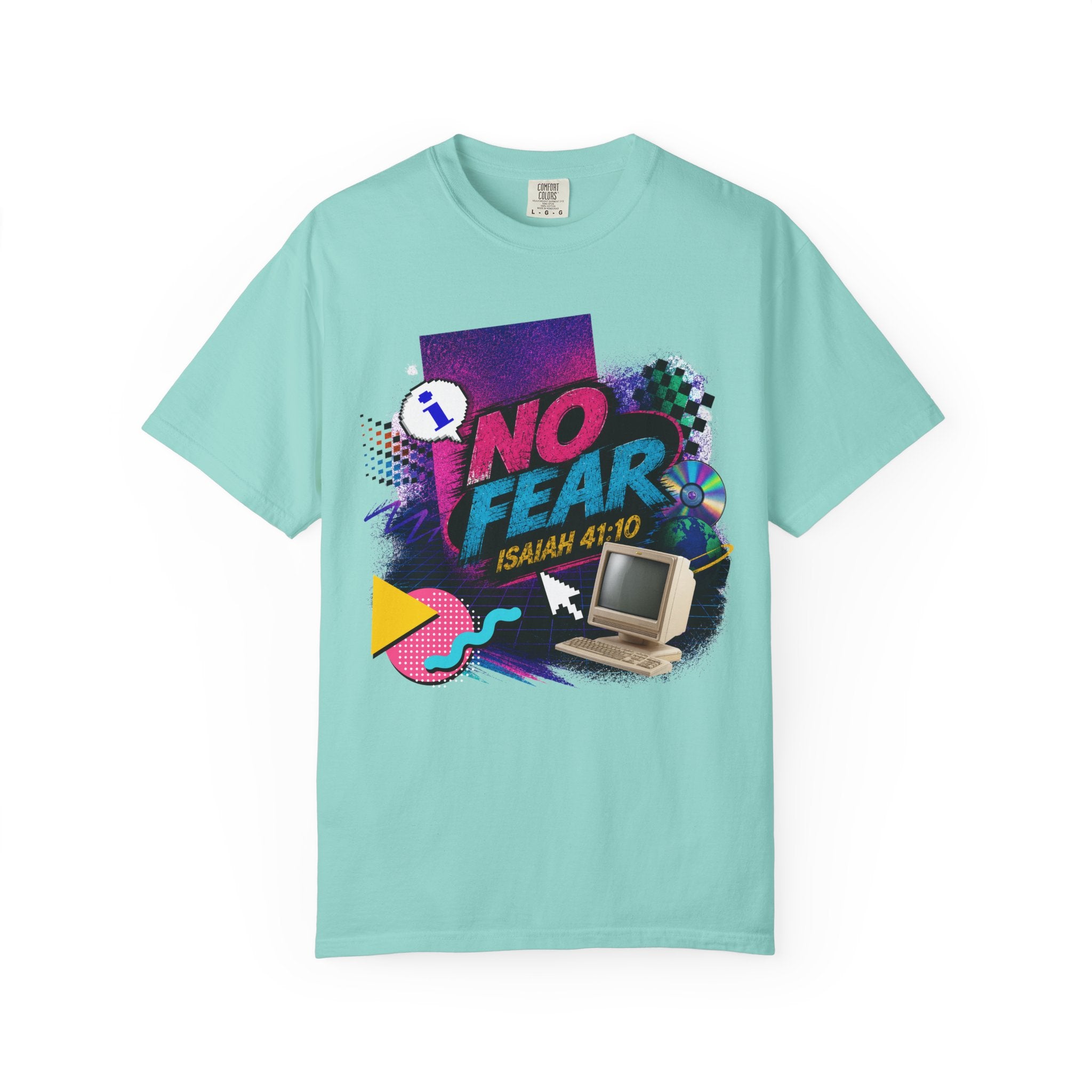 No Fear Tee — Retro 90s Isaiah 41:10 Comfort Colors T-Shirt