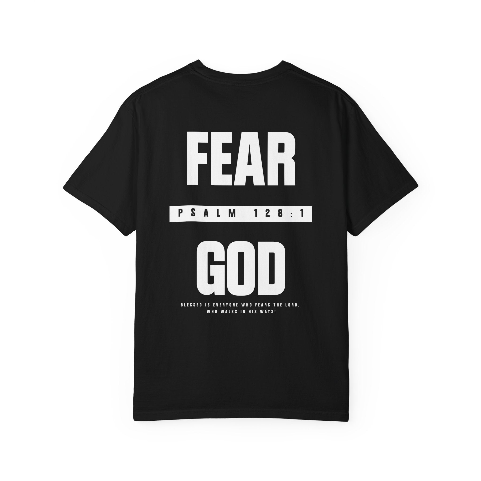 Fear God Tee — Psalm 128:1 Front and Back Comfort Colors T-Shirt
