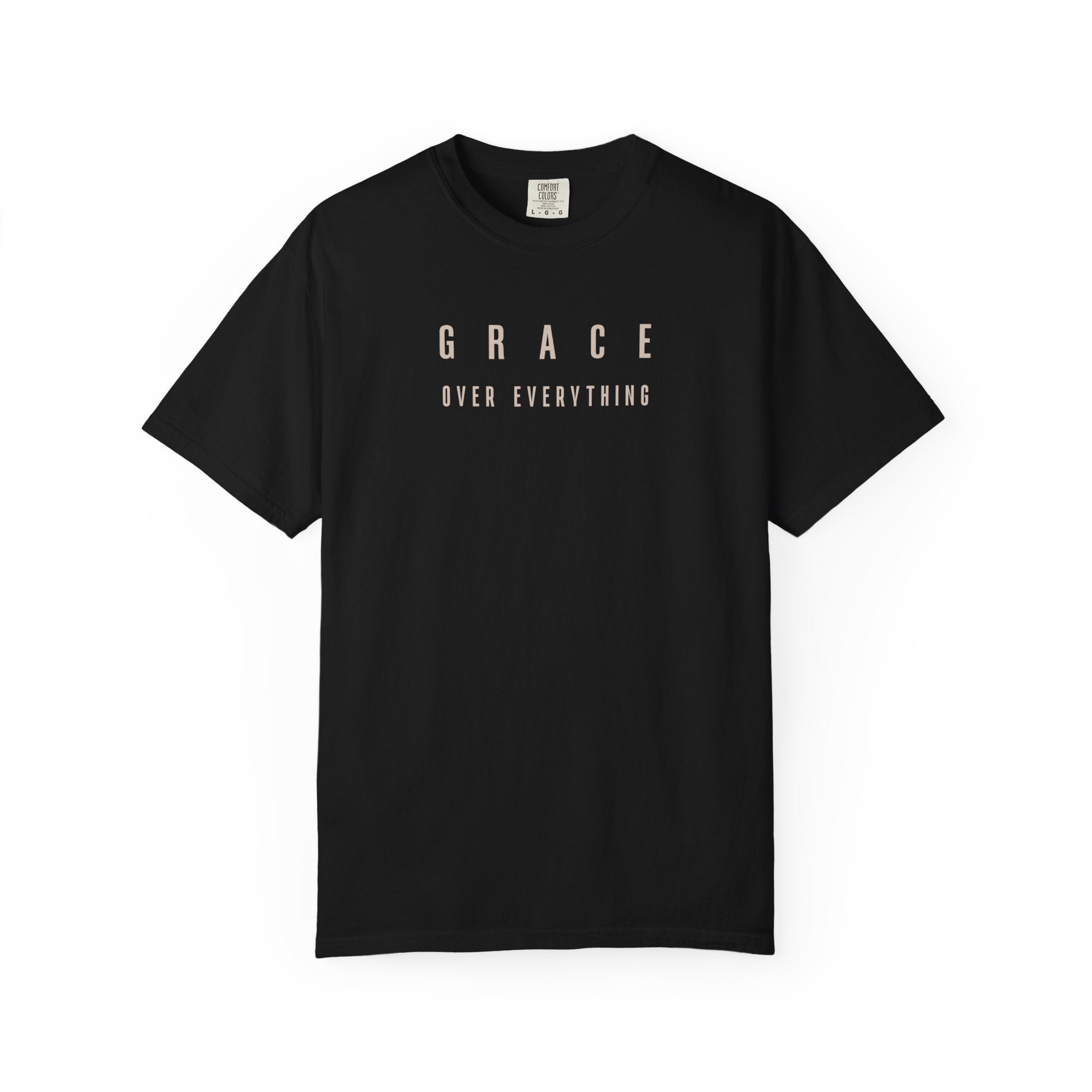 Grace Over Everything Tee — 2010s Streetwear Colossians 1:17 Comfort Colors T-Shirt