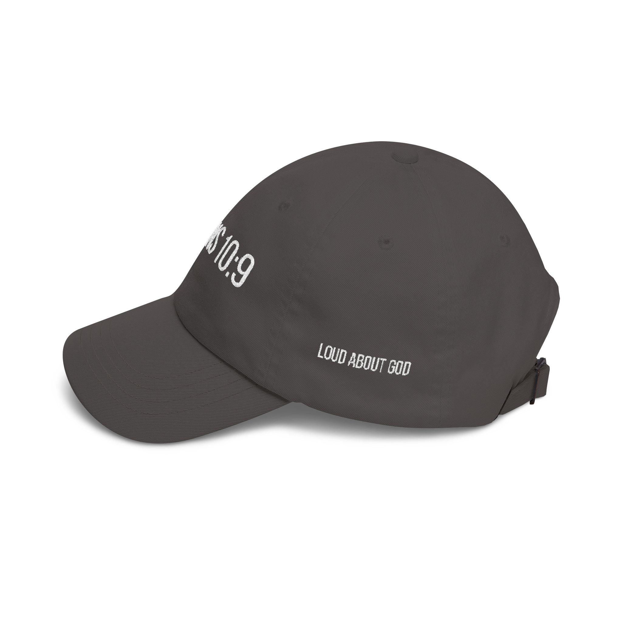 Romans 10:9 Embroidered Dad Hat