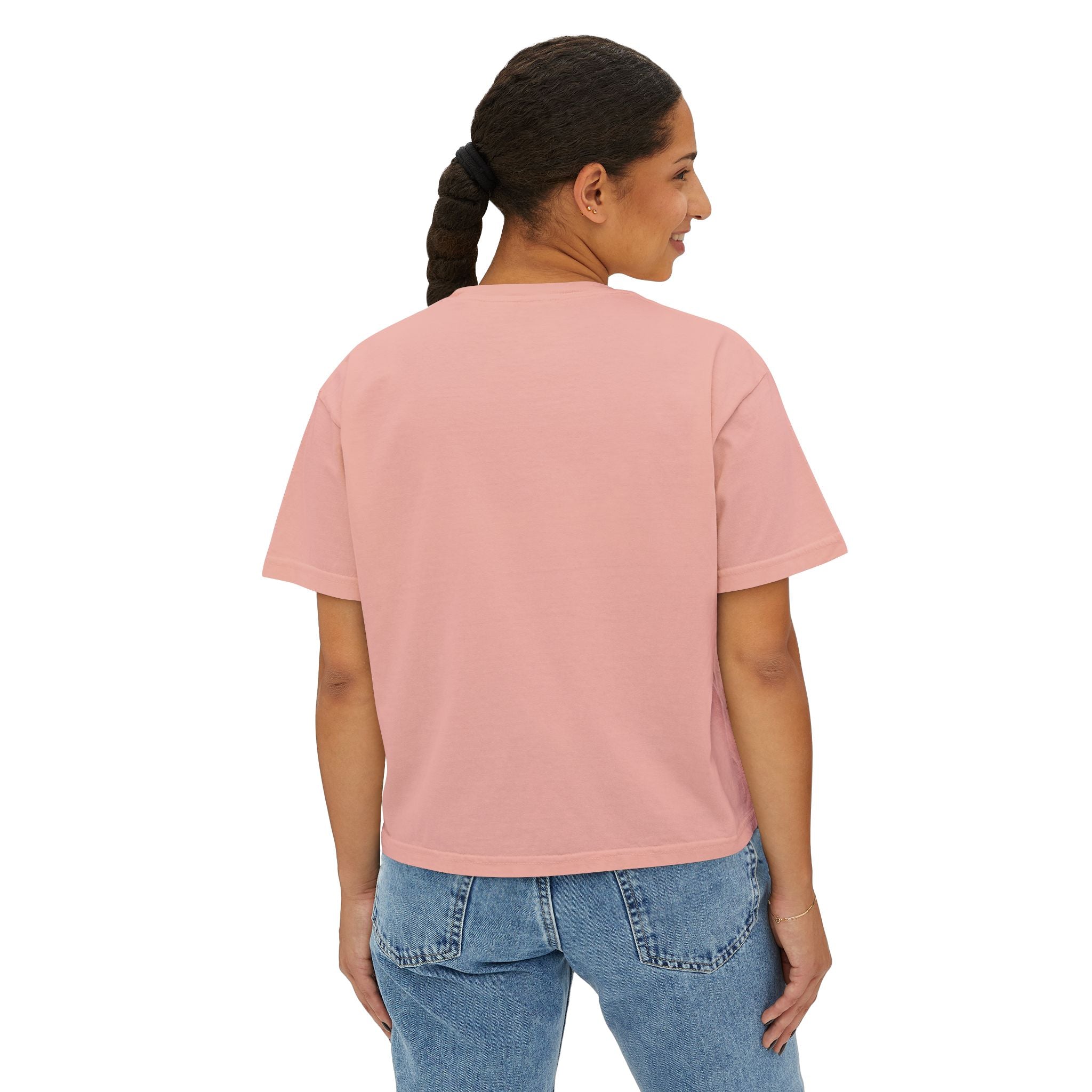 YAHWEH Hebrew Boxy Crop Tee — Women's Christian Shirt | Name of God Comfort Colors