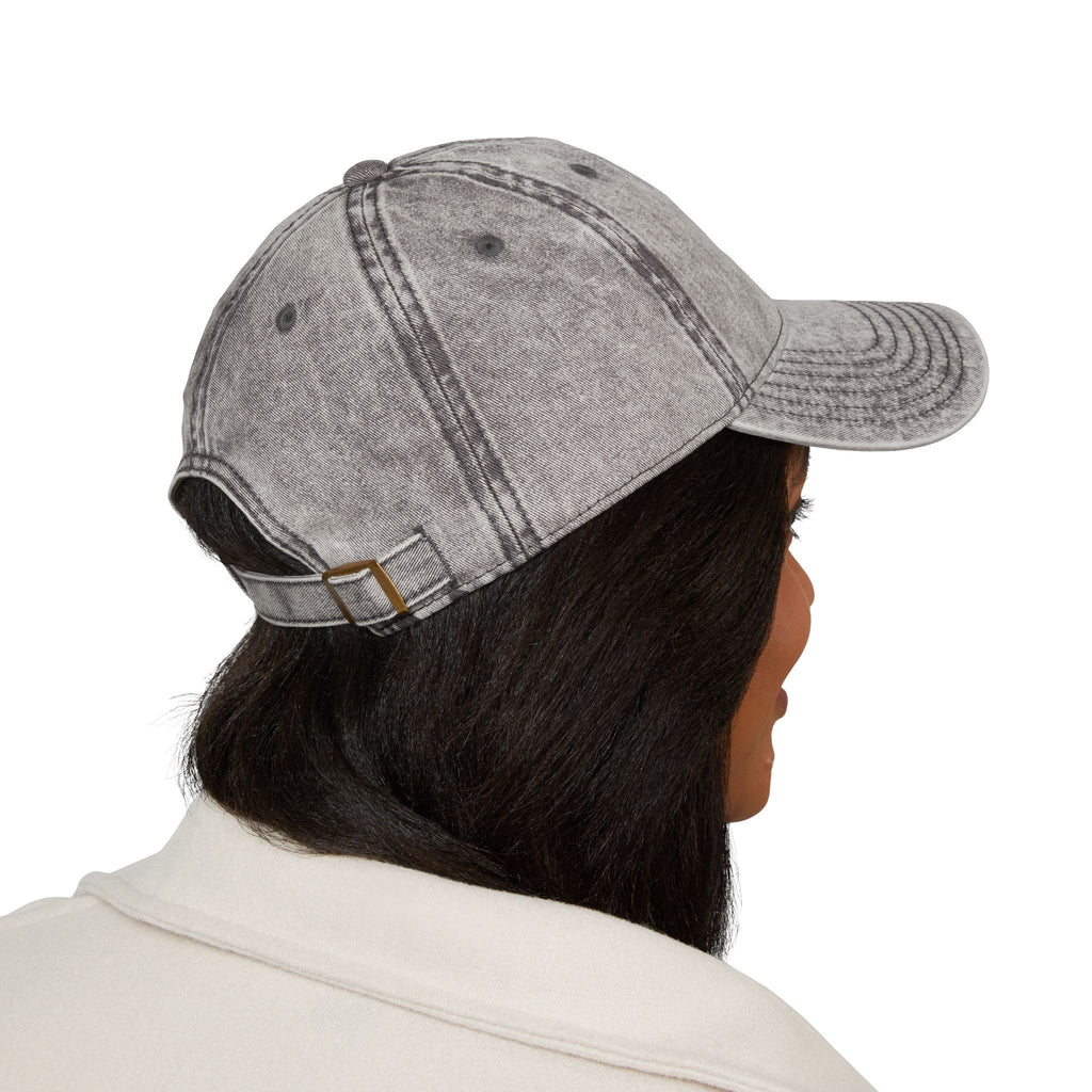 Vintage Cross Dad Hat — Women's Christian Embroidered Cap | Washed Faith Hat