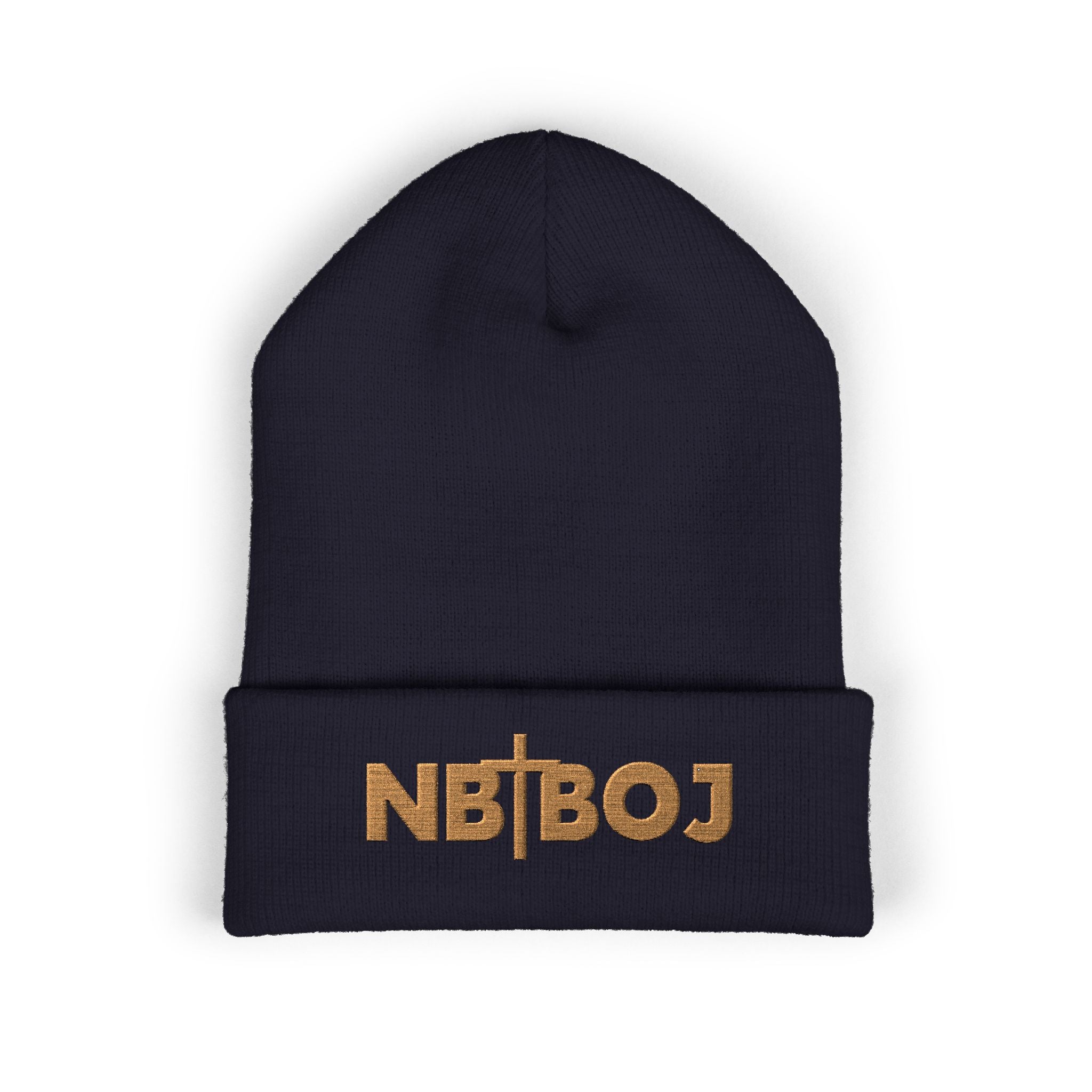 NBTBOJ Beanie — Nothing But the Blood of Jesus Embroidered Cuffed Beanie | Loud About God