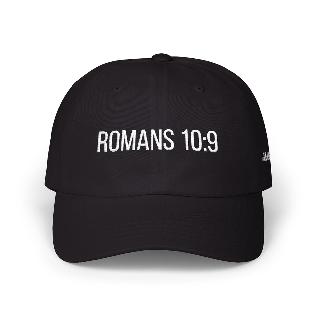 Romans 10:9 Embroidered Dad Hat