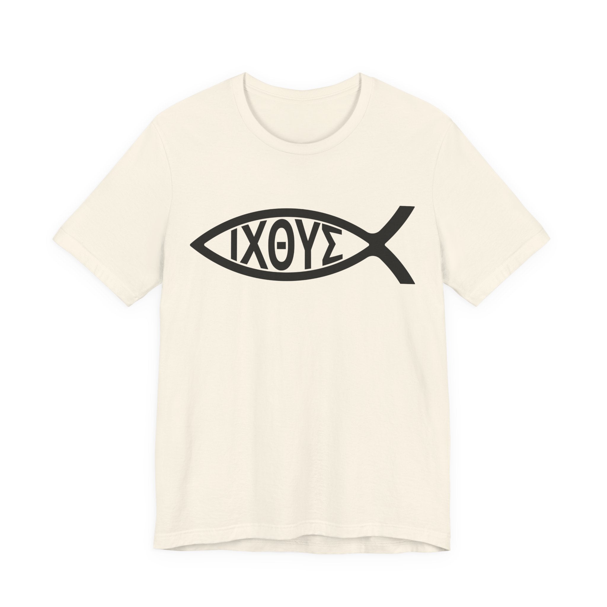 Christian Ichthys Fish T-Shirt – Vintage Greek ΙΧΘΥΣ Faith Tee