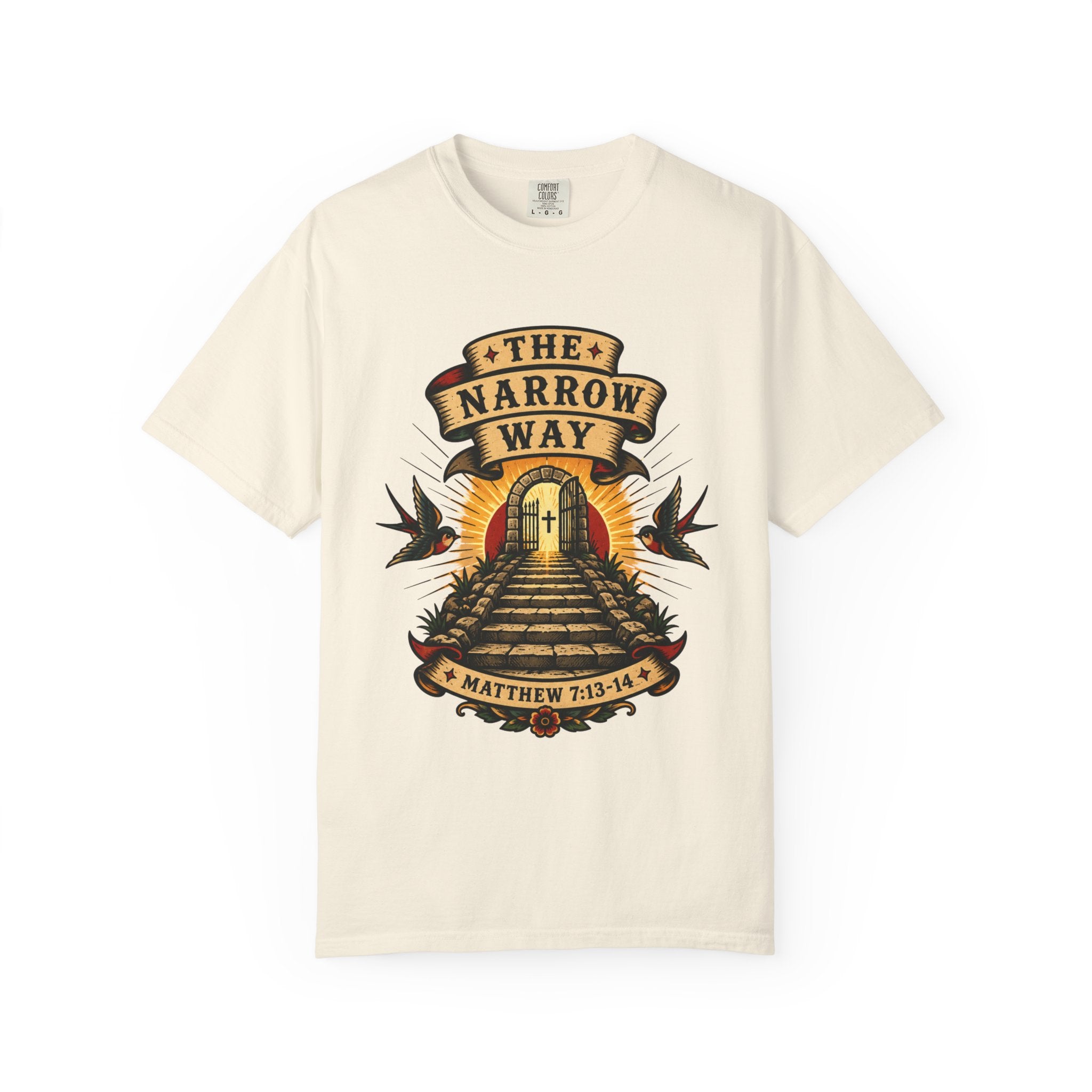 The Narrow Way Tee — Christian Tattoo Shirt