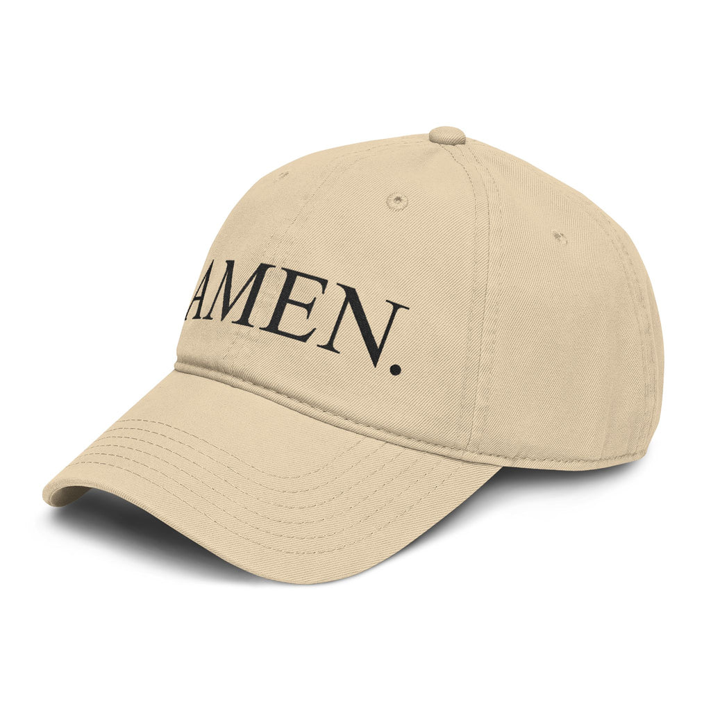 AMEN. Hat — Garment Washed Vintage Christian Baseball Cap | Embroidered Faith Hat