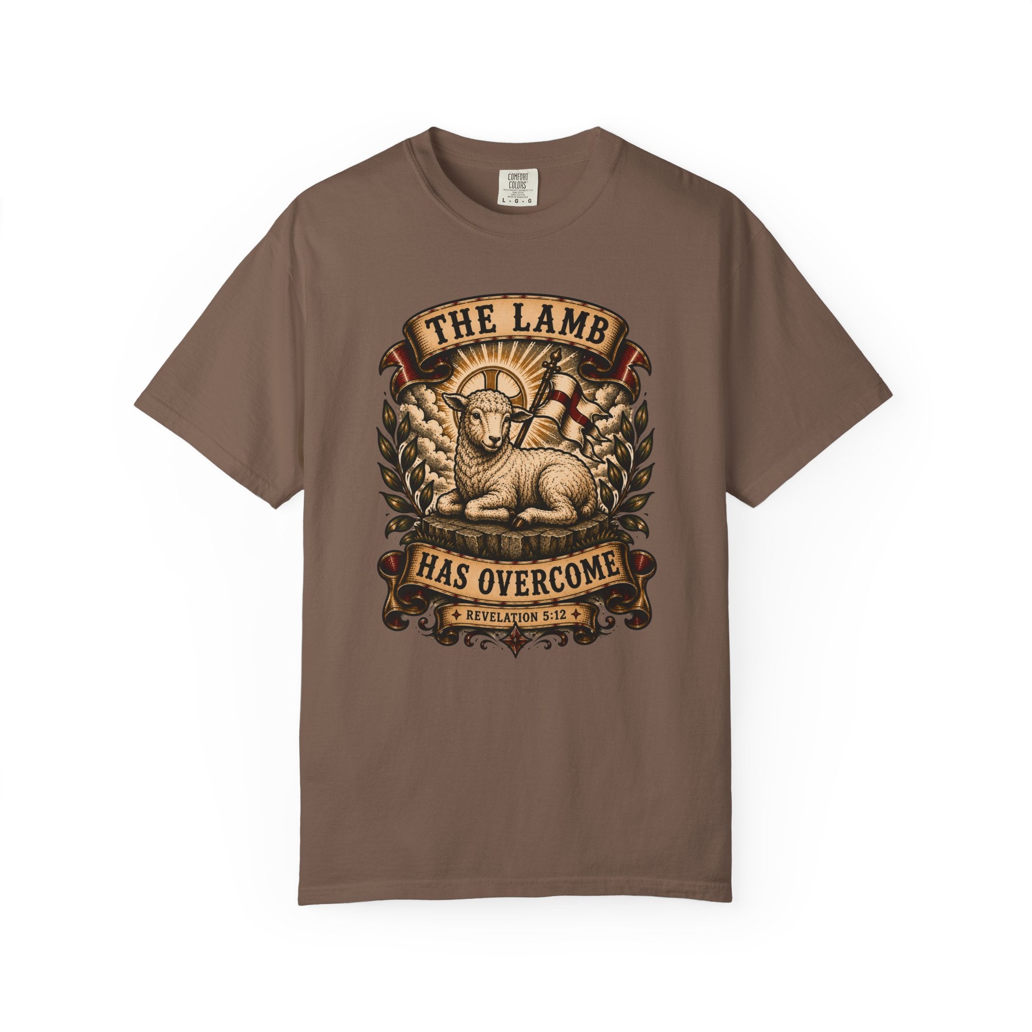 The Lamb Has Overcome Tee — Christian Tattoo Shirt