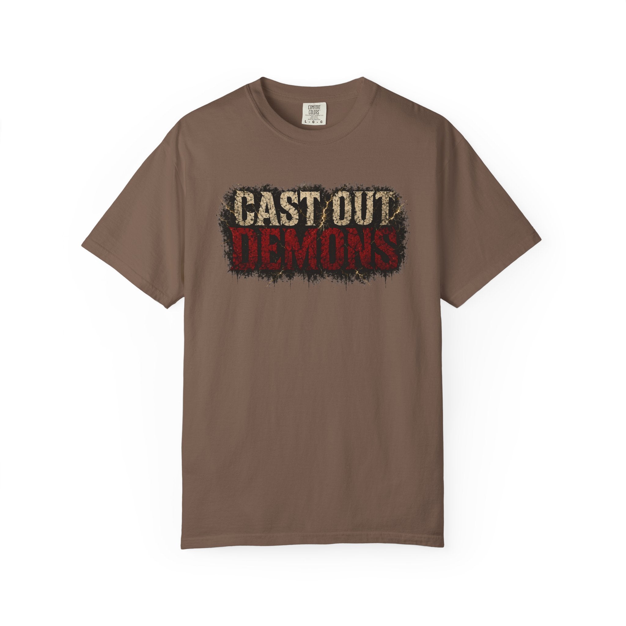Cast Out Demons Tee — Kingdom Business Mark 16:17 Front & Back Spiritual Warfare T-Shirt