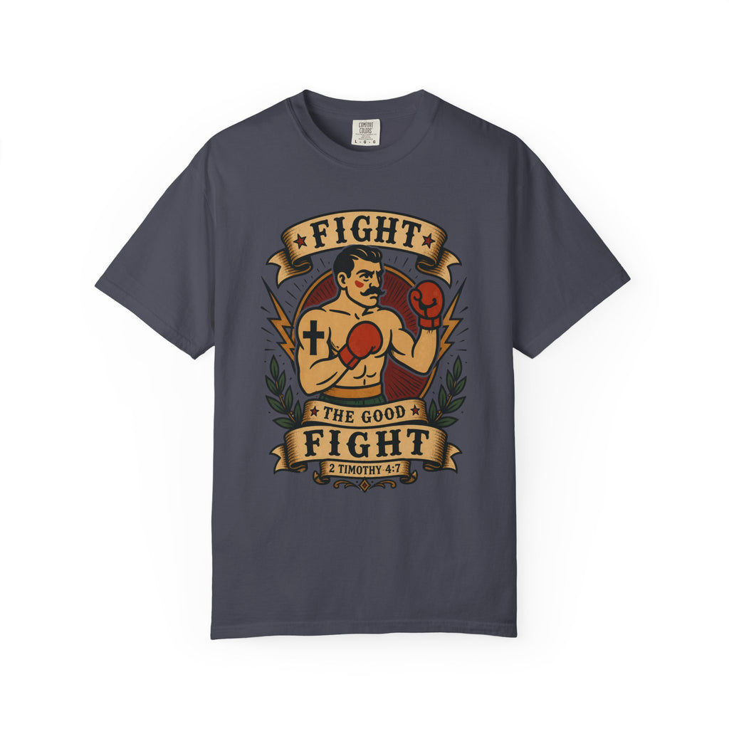 Fight the Good Fight Tee — Christian Tattoo Shirt