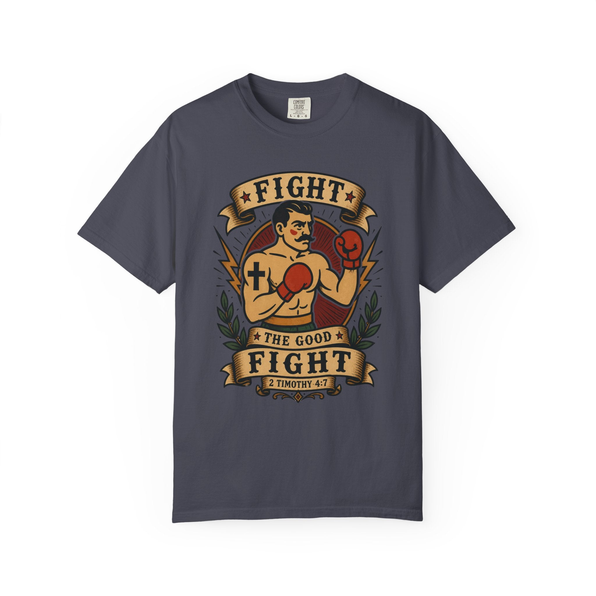 Fight the Good Fight Tee — Christian Tattoo Shirt