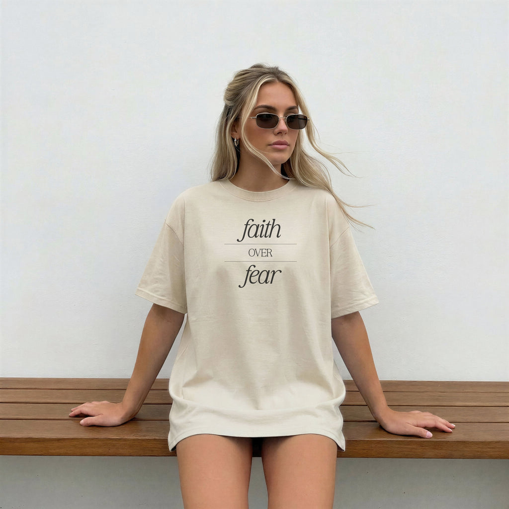 Faith Over Fear Christian T-Shirt | Loud About God