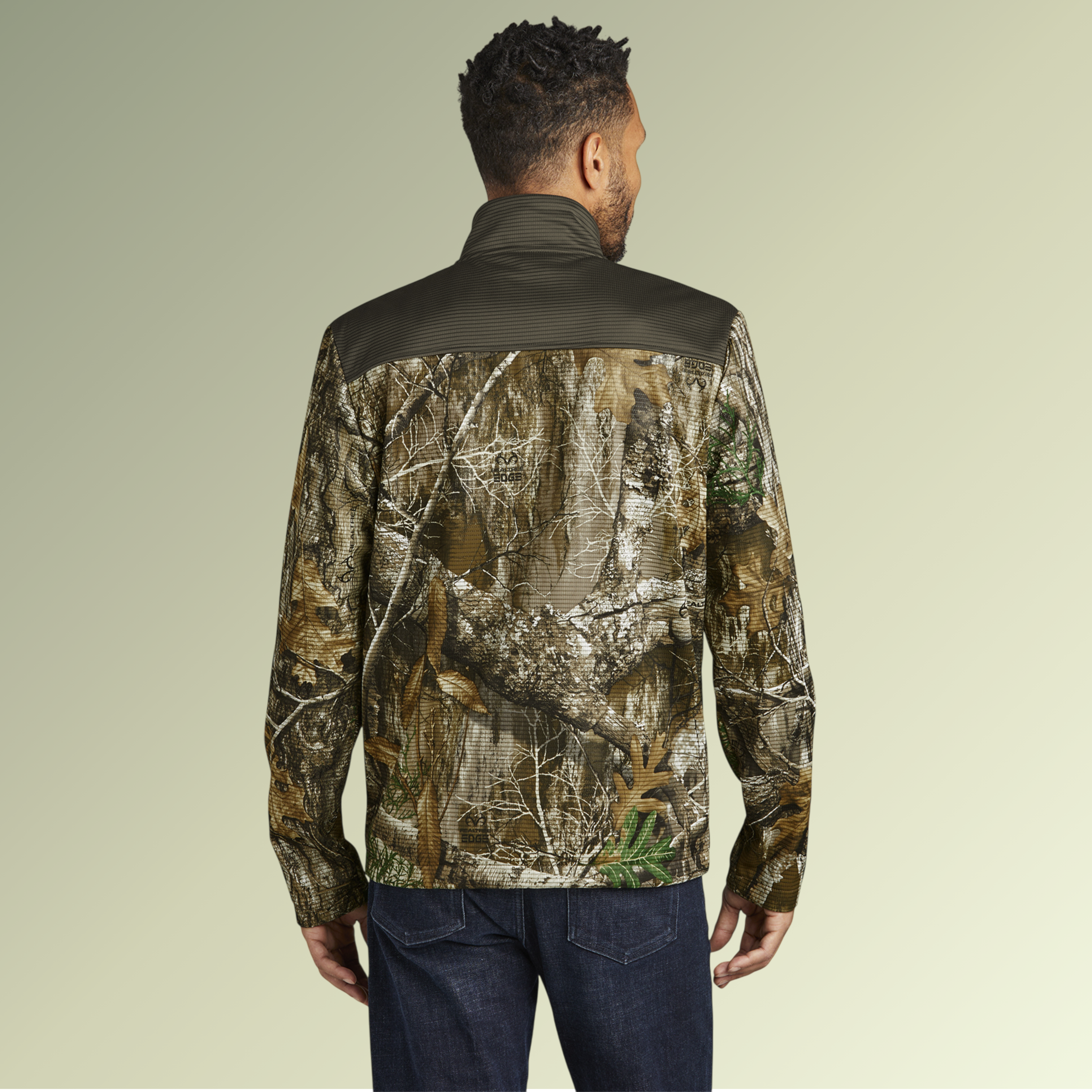 Realtree Colorblock Soft Shell Jacket — Embroidered Outdoor Windbreaker