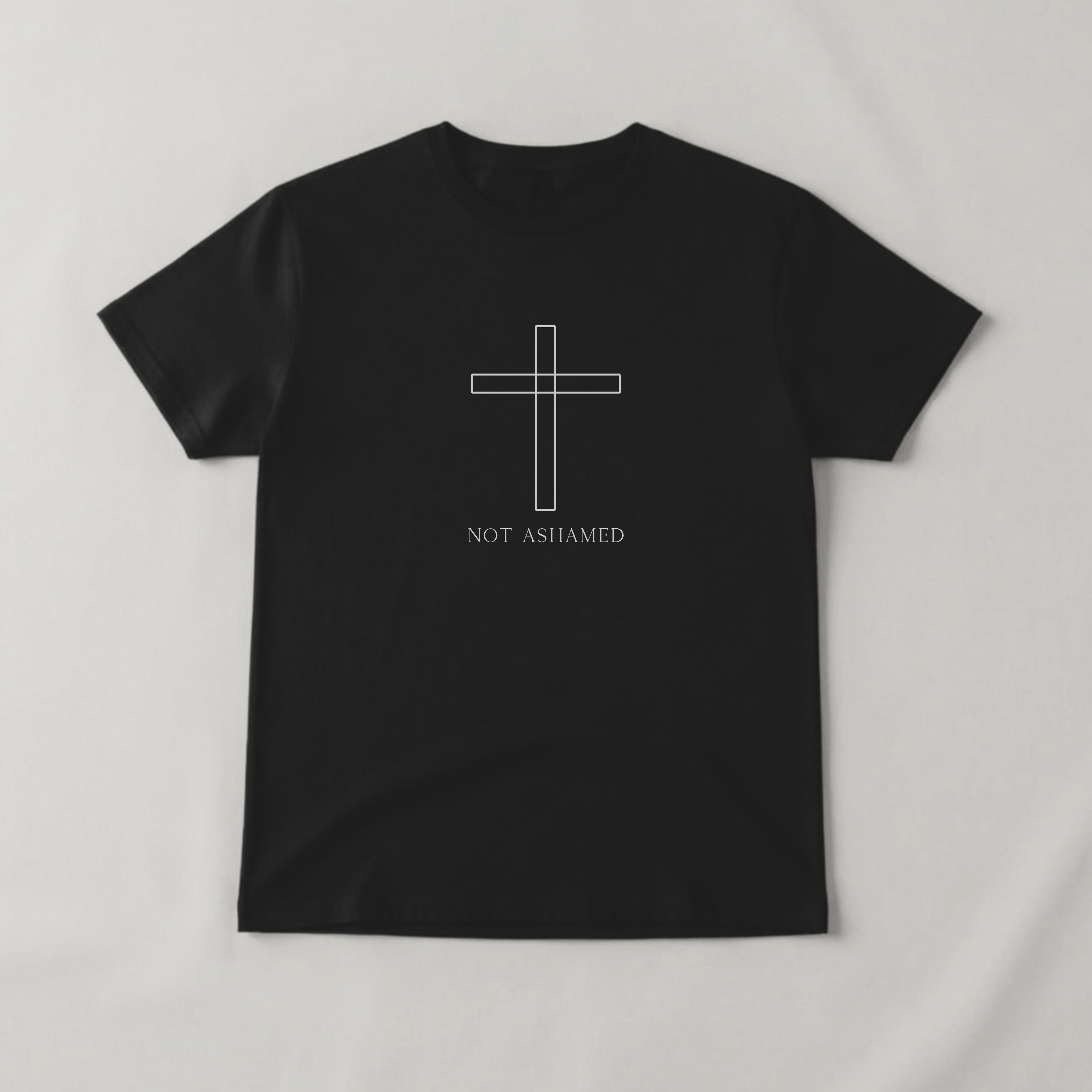 Not Ashamed Christian Cross T-Shirt | Loud About God