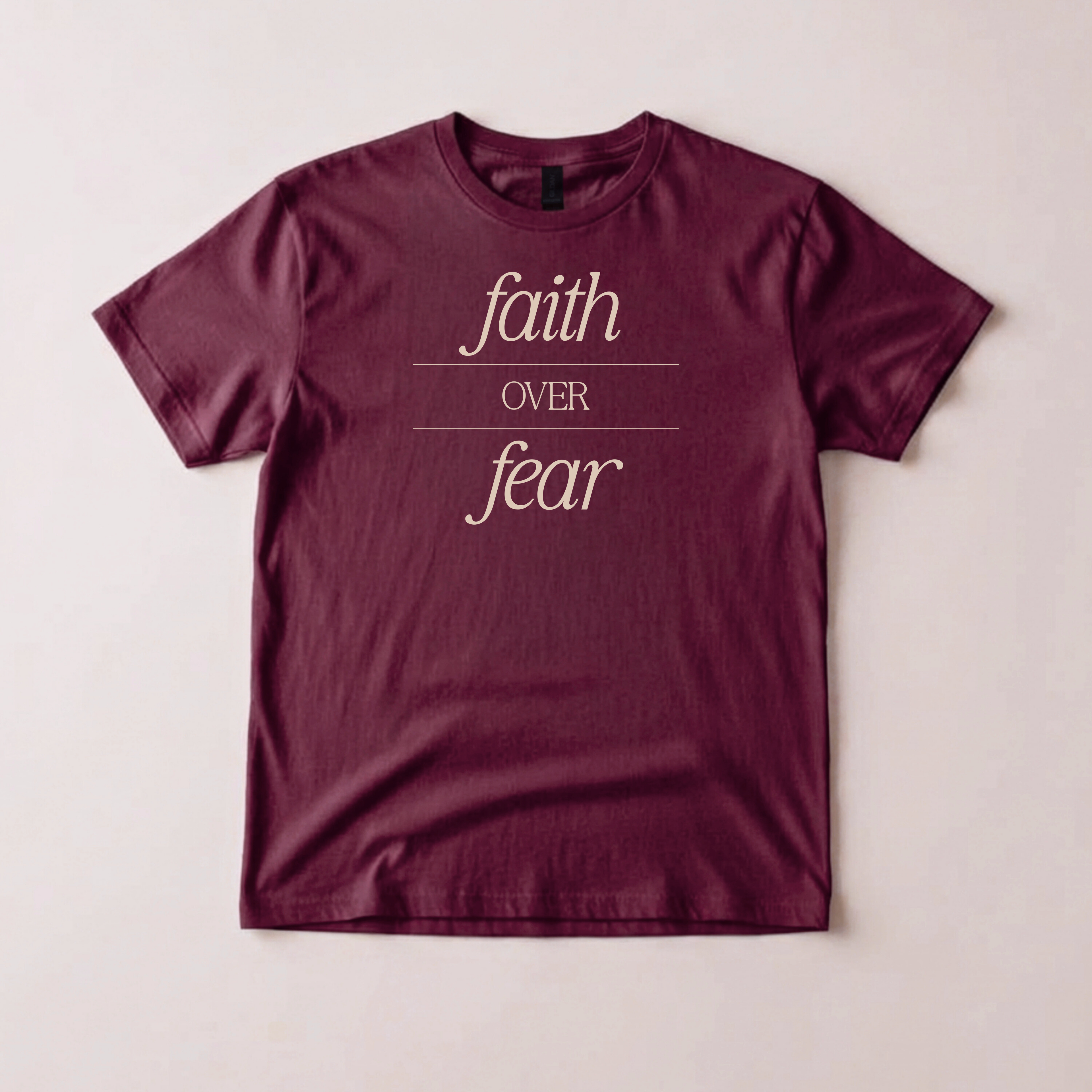 Faith Over Fear Christian T-Shirt | Loud About God