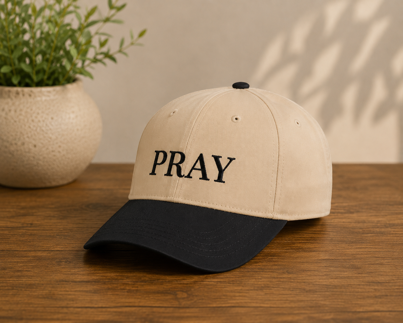 PRAY Embroidered Hat — Christian Mid Profile Baseball Cap | Loud About God