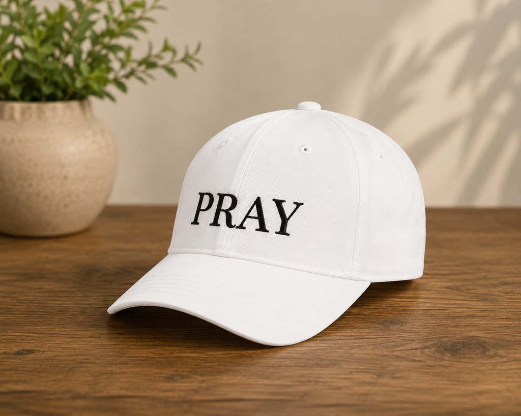 PRAY Embroidered Hat — Christian Mid Profile Baseball Cap | Loud About God
