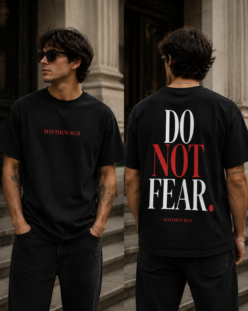 Do Not Fear Tee — Matthew 10:31 Words of Christ Shirt