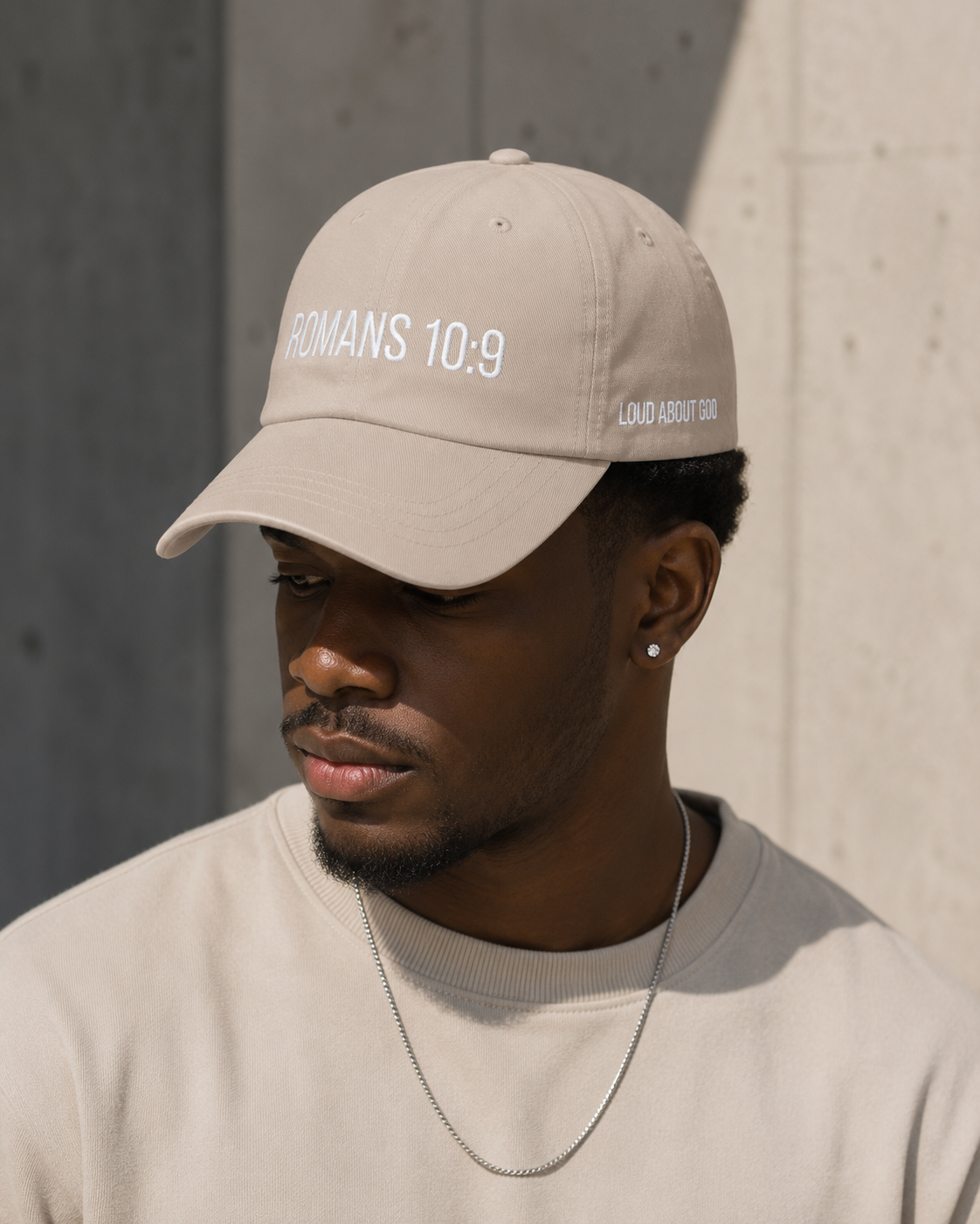 Romans 10:9 Embroidered Dad Hat