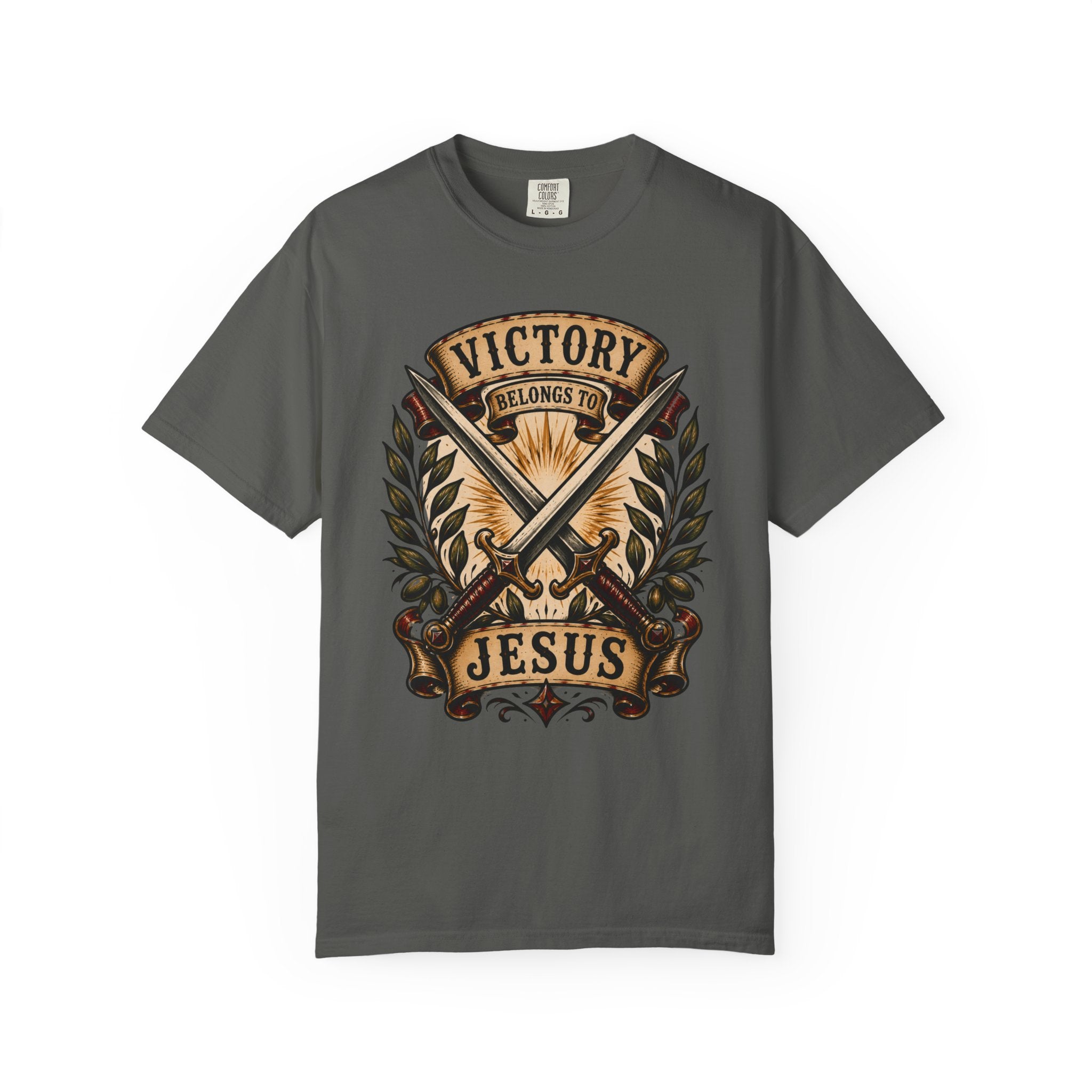 Victory Belongs to Jesus Tee — Christian Tattoo Shirt