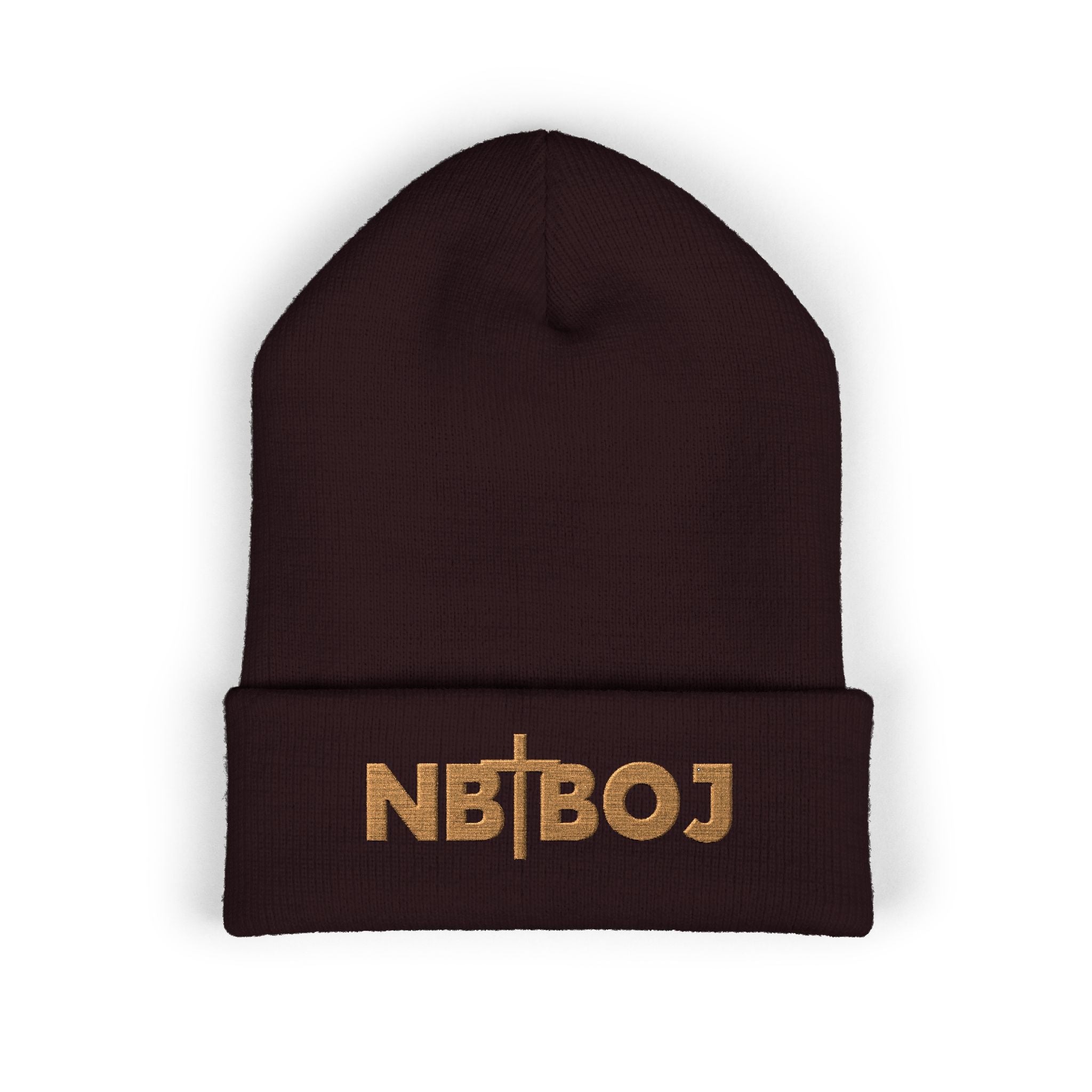 NBTBOJ Beanie — Nothing But the Blood of Jesus Embroidered Cuffed Beanie | Loud About God