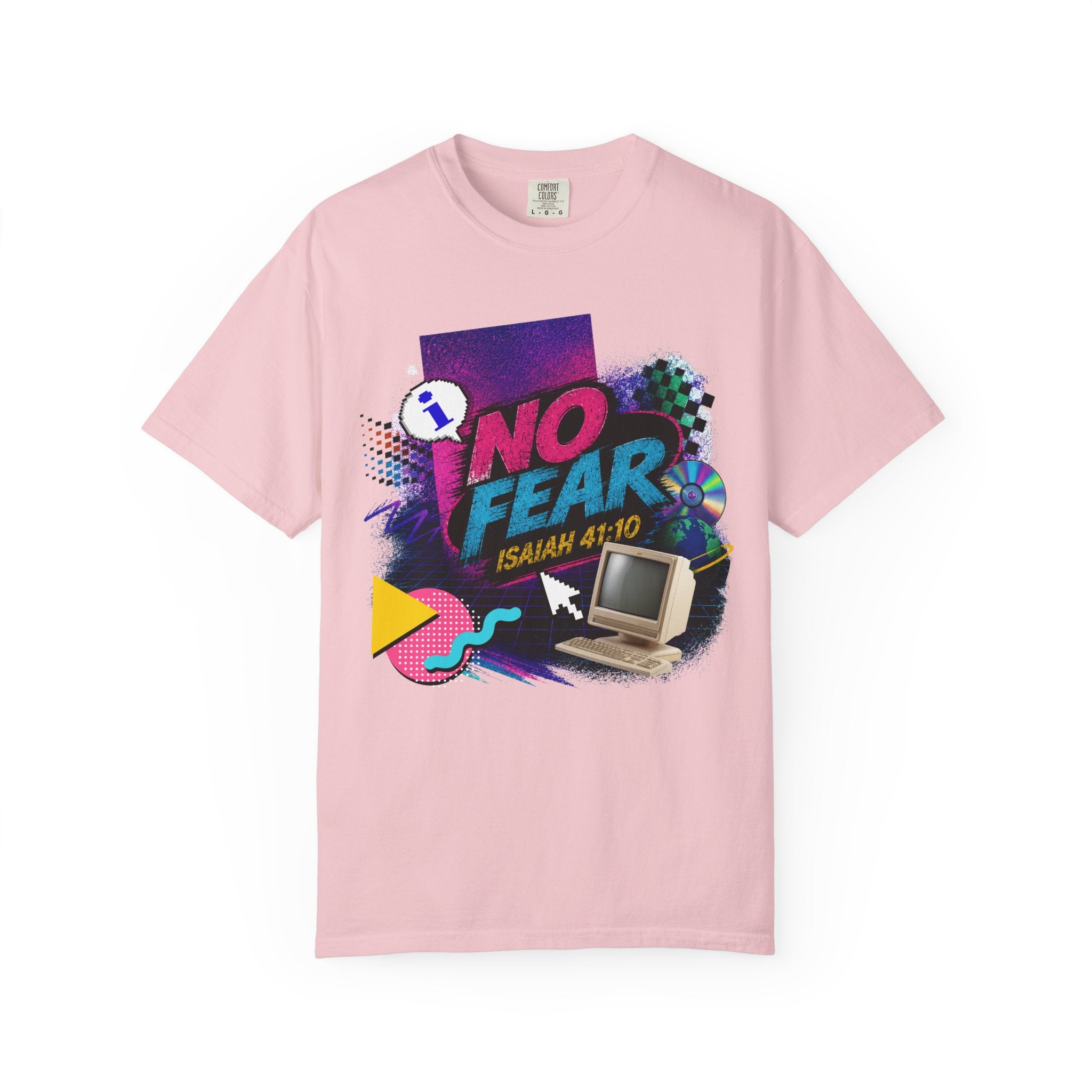 No Fear Tee — Retro 90s Isaiah 41:10 Comfort Colors T-Shirt