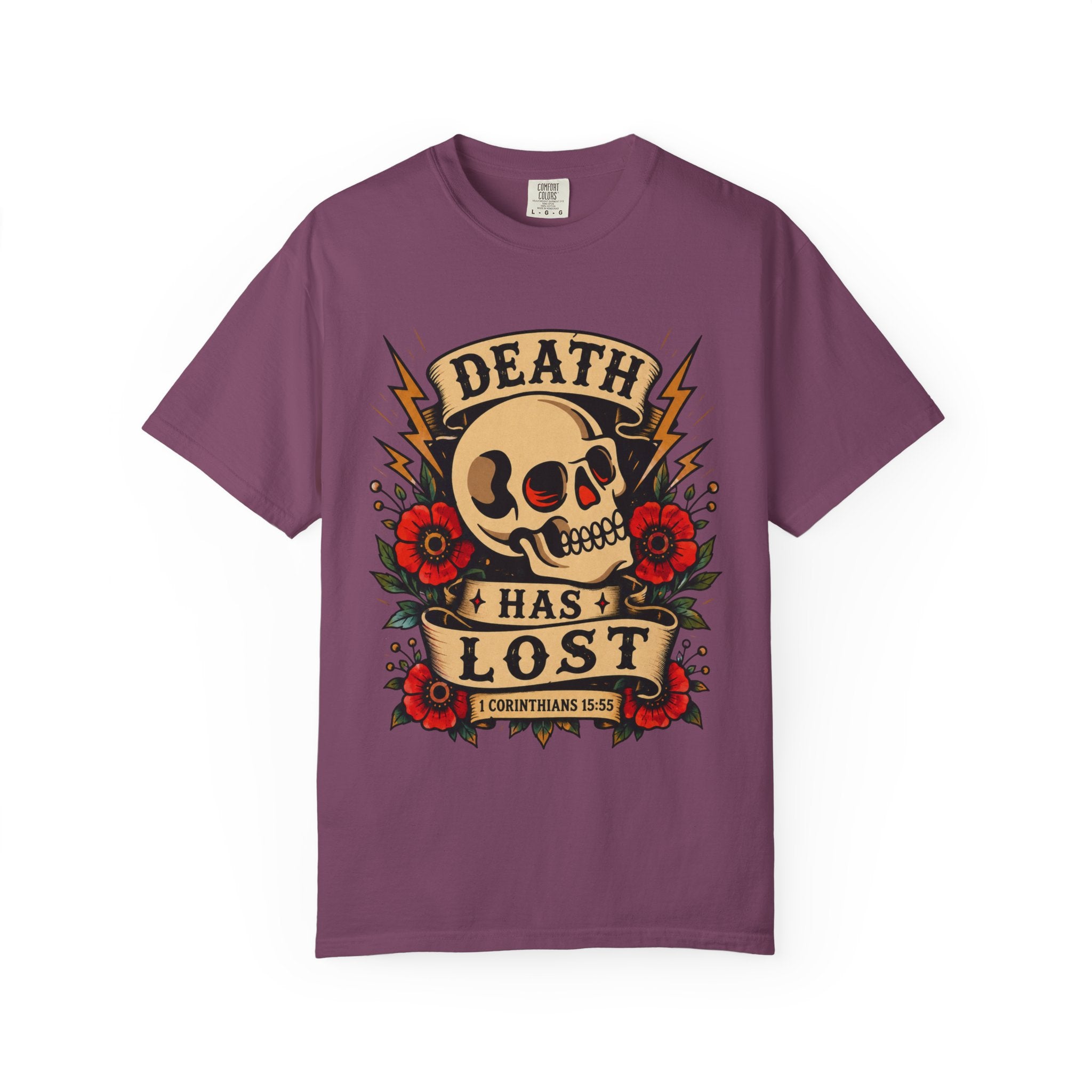 Death Has Lost Tee — Christian Tattoo Shirt