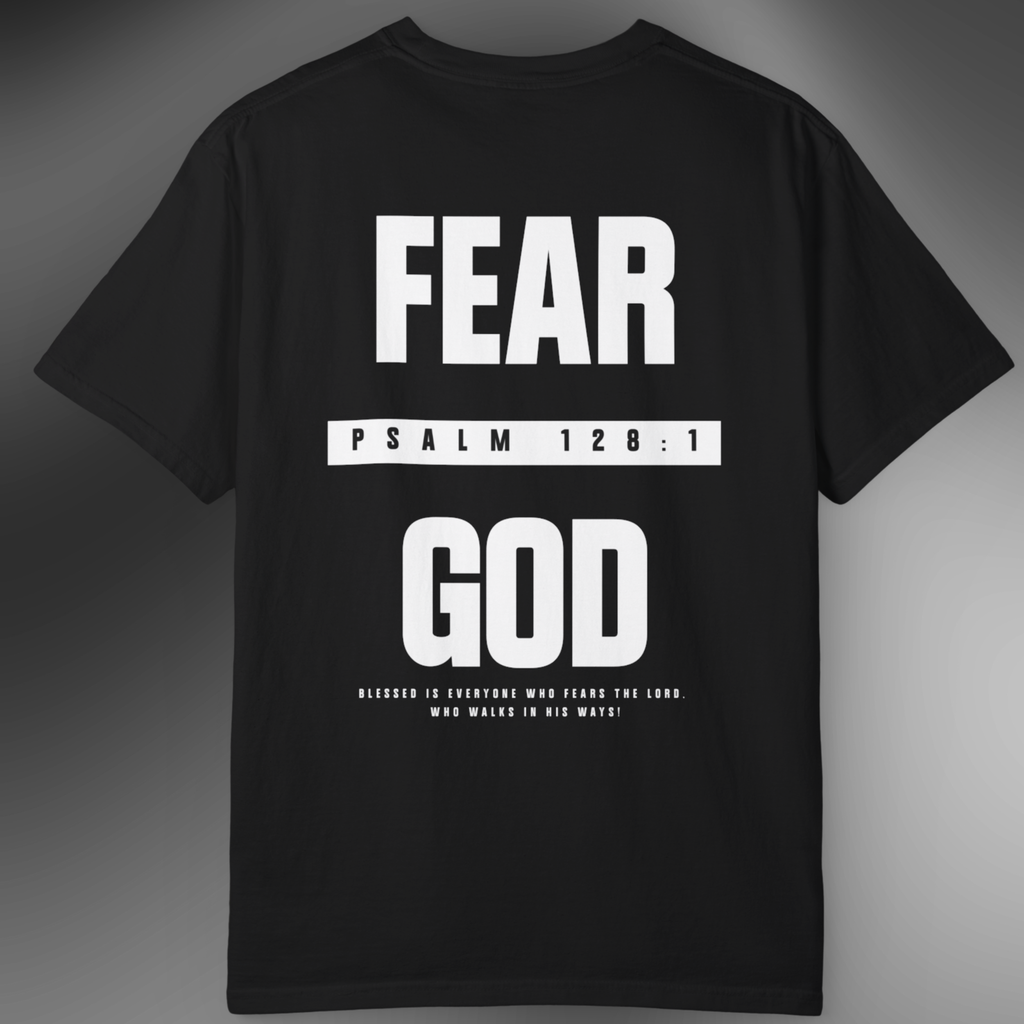 Fear God Tee — Psalm 128:1 Front and Back Comfort Colors T-Shirt
