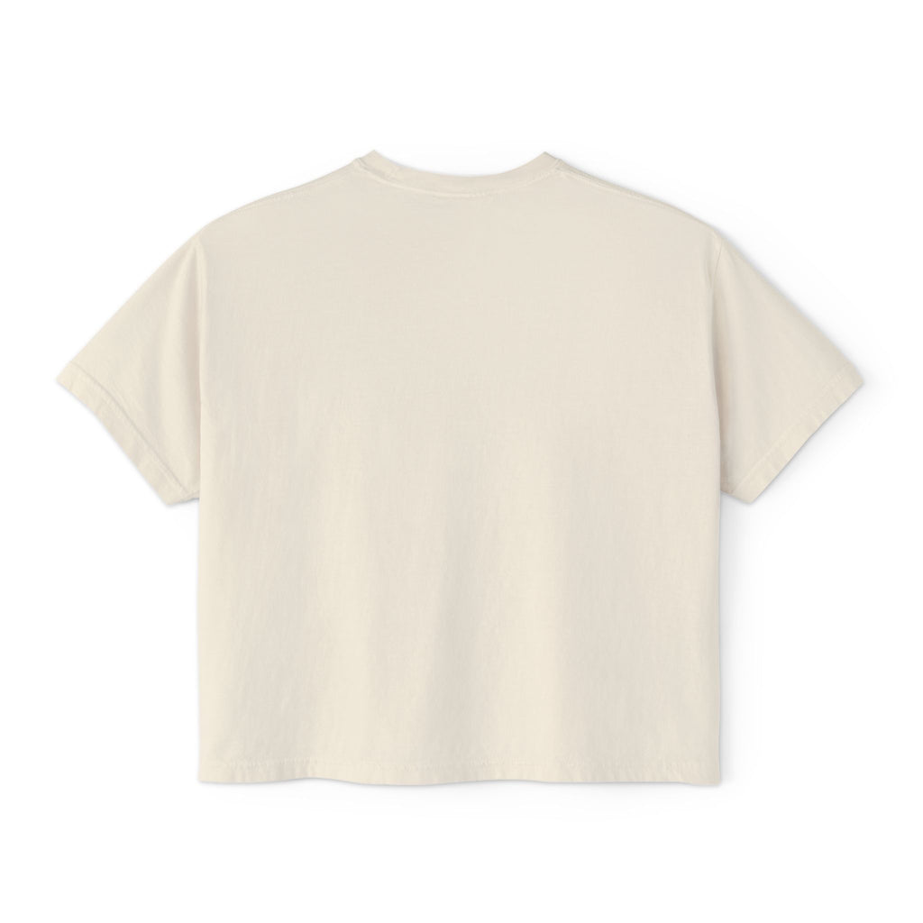 YAHWEH Hebrew Boxy Crop Tee — Women's Christian Shirt | Name of God Comfort Colors